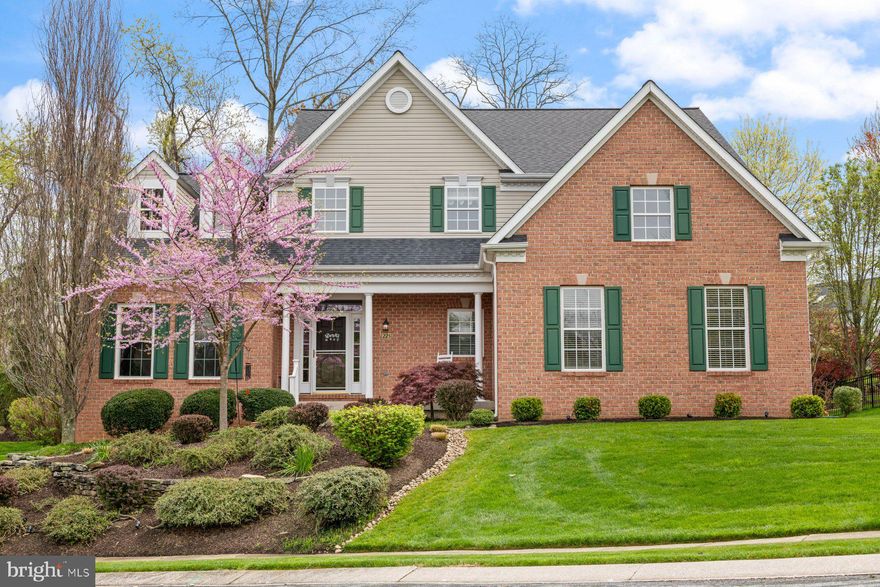 **Saturday Open House has been Canceled** Brick-front beauty now available in Stone Manor! One of the largest homes in the neighborhood, this home is move-in ready and clean as a whistle. Situated on a cozy cul-de-sac, 1225 Sapphire has been lovingly cared for by its original owners, and it shows! Its open floor plan is made for entertaining, with plenty of room for family and friends to stretch out and enjoy. The eat-in gourmet kitchen with island and breakfast area is adjacent to an extra-spacious 2-story family room. You’ll also find on the main level a private dining area, main-level laundry, as well as the primary BR with adjoining full bath, replete with soaking tub and separate shower. Dual walk-in closets, too! Walk out from the kitchen slider to a Trex deck and yard, pour a drink, and sit listening to the birds sing. Upper level boasts three good-sized bedrooms and a shared full bath with a walkway that overlooks the family room. The finished lower level has its own full bath, a rec area for game tables, and still has plenty of relaxing space for movie buffs (w built-in surround sound that conveys w TV!). A generously sized unfinished area with walk-up egress to the back yard has been used as a fully functional wood shop, but can also double as extra storage, or can be finished off to your liking. Enjoy the convenience of a two-car side-load garage with plenty of driveway parking, so feel free to invite your guests over for summer fun! Roof in 2019, almost all main-level windows have been replaced. Highly rated schools are near, and so are all the main routes you need to get to work and nearby fun. Restaurants, local pubs, shopping, and the charm of Downtown Sykesville, all right here!