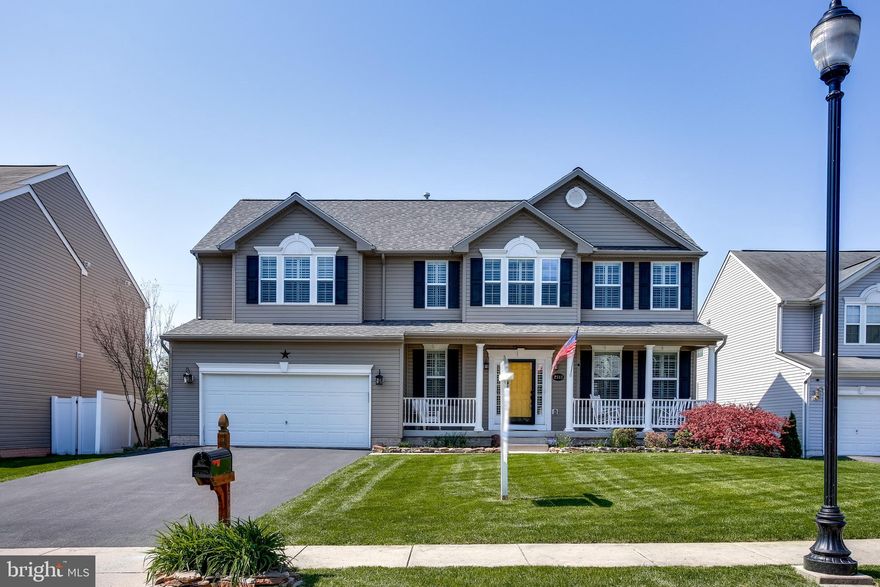 Beautiful single family in quiet Rocky Pointe neighborhood! 4 bedrooms with possible 5th in basement, 3 full and 1 half bathrooms. This one is a show stopper!!!  Great curb appeal, attached garage, large deck,  patio under the deck which has ceiling fans.  Owners bedroom has 11 foot ceiling with large bathroom, walk-in closet.     Shed, swing set, fenced yard all on a quiet cul-de-sac. Inside there is hardwood flooring and upgraded trim. New HVAC unit. Finished basement with walkout to patio/back yard.  This is a must see!