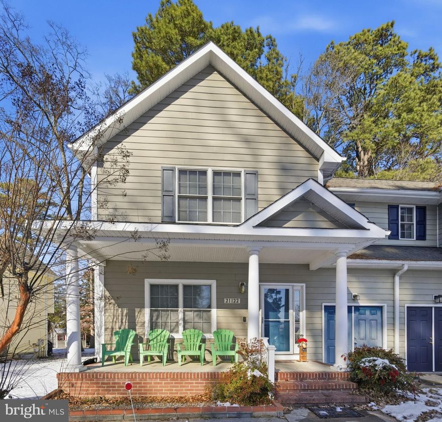 Beautifully maintained home in the heart of Rock Hall.  Upon entry you'll find an open living space with a cozy gas fireplace and ample natural light. Entertain with ease in the generous open kitchen and dining space, with access to a spacious screened-in porch.  Enjoy meals and morning coffee on the serene porch, offering plenty of privacy and views of the woods. 
Upstairs you'll find the primary bedroom, with a spacious attached bath and walk-in closet. The oversized primary bedroom also has a sitting area that could be used as a home office. Two additional bedrooms upstairs share a second full bath, lots of space for guests and privacy.  First-level laundry room, ample pantry storage, half bath, and LVP throughout the first floor. The large attached storage room is perfect for bikes, kayaks, or a small golf cart. The storage room has interior and exterior access.  Enjoy a relaxing afternoon on the back porch, morning coffee on the front porch, outside activities in the backyard, or walk to one of the many in-town restaurants! A short distance to the delightful public beach, and several marinas nearby to keep your boat. Come see this one today and get ready for a relaxing Rock Hall lifestyle.