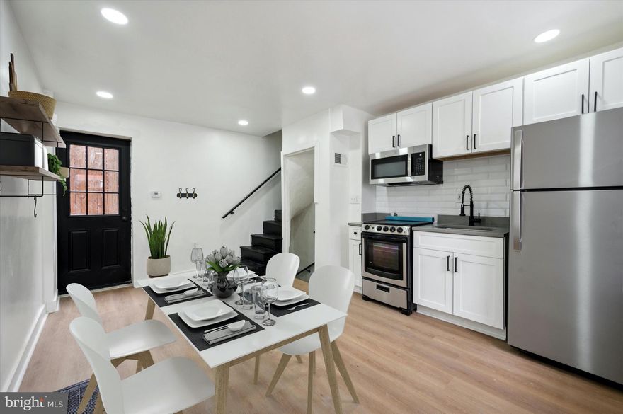 5 HOUSES 1 DEED-VERY RARE! Welcome to the hottest area in Fishtown/Old Kensington. Property is fully occupied but for an investor that is interested in short term rentals, THIS IS A GRANDSLAM! Estimated to gross around 200,000. This great investment is 5 side-by-side 3 story trinity townhomes all with separate entrances and a separate shared lot for all the houses. You read that right! 5 HOUSES all on one deed, SUPER RARE. These highly desirable homes have each been updated. Each townhome has 2 large bedrooms & one full bathroom. The first floor is split between a comfortable open living space, dining room and a large kitchen stocked with appliances, a large sink and nice cabinets. Each room has plenty of natural light shining in from the newer windows. These two bedroom homes are loaded with character and located on an amazing block close to coffee shops, trendy pubs, restaurants and public transportation. Being sold as a package deal. Each building has it's own BRT Number. One water meter for all buildings.