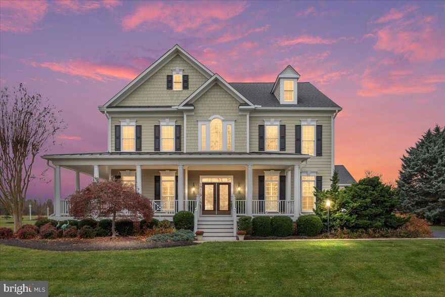 If you are ready for perfection, don’t miss this gorgeous Leesburg home with outdoor resort-style living.  This is a unique opportunity to enjoy spectacular sunrises from the full front porch in the morning and to unwind by your private saltwater pool with waterfall & spa, outdoor kitchen, patio, and covered cabana with fireplace while watching mesmerizing sunsets.  This 1+ acre lot feels like you are living on much more land, as it is surrounded by a common area with amazing mountain views.  The location is perfect, with downtown Leesburg minutes away, which is filled with the best shopping and restaurants. There is easy access to a major airport, toll road, and major commuter routes.  No details were overlooked when this more than 6,300-square-foot, light-filled home was designed and placed on this perfect lot.  The enormous kitchen offers abundant cabinet space, a super-sized island, a butler’s pantry, and a brand-new stainless-steel 12K GE Monogram refrigerator.  Off the kitchen is the eat-in space with sweeping views, French doors to the deck, and a large family room with a stone gas fireplace.  Custom built-ins & tray ceilings in the private rear office space.  Newly completed amazing mudroom/laundry with new cabinets, granite countertops, porcelain tile, inset sink, and upgraded front-load LG HE washer and dryer.  Formal living and dining rooms with newly refinished hardwood floors.  Upper-level primary suite is perfection: a large bedroom, a columned sitting room with a gas fireplace, wood floors, a tray ceiling, numerous gorgeous view-filled windows, and a private balcony perfect for morning coffee or evening relaxation.  Fabulous remodeled primary bath with slipper tub, upgraded shower, lovely double sinks with soft-close, USB & outlets in cabinets, and Smart mirrors.  Two walk-in closets with custom-built-in storage that is both functional and attractive. Next are the additional two bedrooms with a Jack-and-Jill bath, a private 4th bedroom with a full bath, and another office on the upper level with built-in bookcases.  The walk-up lower level is home to an expansive recreation room with multiple entertaining zones, a gas fireplace, and a wet bar with a new under-cabinet refrigerator and a separate ice maker.  There are also finished areas for workout space, hobbies, a full bath, and storage.  The amazing pool has received many recent upgrades, including an Aqualink upgrade, a multi-port valve, a high-efficiency pool pump, a high-efficiency gas heater, a pool cleaner, and an automatic cover fabric and drive motor.  Additionally, numerous upgrades over the last two years: fully paid-for solar panels for extreme utility savings, a main-level HVAC HE compressor unit, an EV charger, a HE water filter & softener, several upgraded faucets, custom whole-house gutters, an underground dog fence, and a garage ceiling storage system.  The Reserve at Rokeby Farm is a 400 acre sought-after Loudoun County neighborhood for its convenience and beauty.