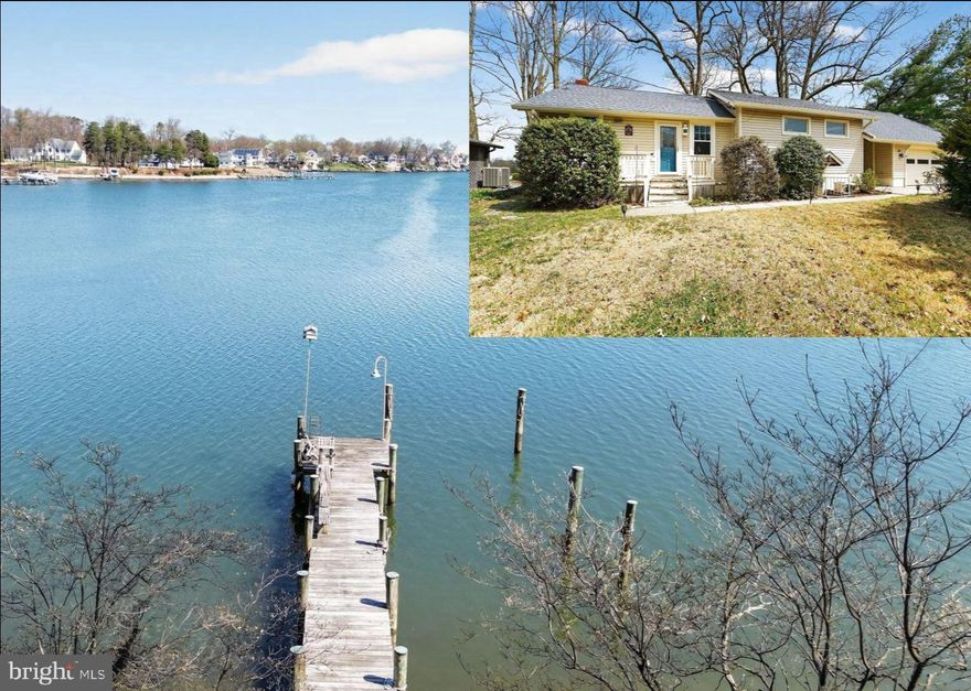 Rarely does an opportunity like this present itself in Anne Arundel County—an exceptional waterfront retreat offering breathtaking, panoramic views across Stony Creek and out to the scenic Patapsco River. Perfectly positioned to capture endless water vistas, this home delivers a private, peaceful setting with direct access to some of the area's most desirable boating waters.
Enjoy true waterfront living with your own private dock, complete with power and water, deep water access ideal for both sail and power boats, and a protected shoreline with bulkhead. From the patio take the wooden steps down to a flat, usable waterfront space at dock level—perfect for relaxing, entertaining, crabbing, fishing, and launching your paddleboard or kayak.
The home itself is filled with character and natural light, featuring a dramatic great room with exposed beam vaulted ceilings, a striking stone fireplace, and walls of glass along the waterside that frame the stunning views. The open floor plan is filled with natural light. Enjoy the waterfront screen porch and a flagstone patio, creating seamless indoor-outdoor living. 
Additional highlights include a recently updated roof, low-maintenance vinyl siding, and an attached two-car garage with rare private-entry suite above the garage—offering a third bedroom and second full bath, ideal for guests or extended family. The partially finished lower level with direct access includes a recreation room, half bath, and laundry area.
Set on an oversized, incredibly private lot, the property also features a recently installed concrete driveway with parking for six or more vehicles. Nature lovers will appreciate the abundant wildlife and serene backdrop provided by the nearby Stony Creek Park, preserving over 150 acres of protected woodland just across the water.
For added enjoyment, an optional community membership offers access to a nearby boat ramp, pier, and picnic area just a few doors away.
This is a rare chance to own a truly special waterfront home combining privacy, natural beauty, and exceptional access to the water—all within close proximity to major routes, Annapolis, Baltimore, and Washington, D.C.