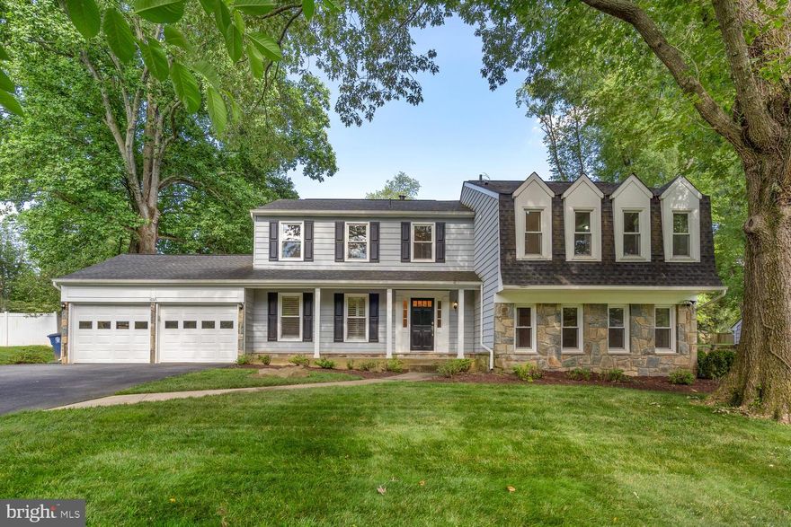 Absolutely stunning Colonial in Norbeck Estates with private backyard oasis! Move-in ready!! Newer hardwood floors throughout the main level! Updated kitchen features top-of-the line appliances, granite counters, and gorgeous backsplash! Family room/dining room with fireplace and two-story ceilings opens to spacious patio which leads to pool! Plenty of windows gives you fantastic views and lots of natural light!! Laundry room off kitchen leads to exercise room/pool room with full bath! Upper level features owner's suite with walk-in closets and full bath, plus 3 additional generous sized bedrooms and full bath! Finished basement includes rec room and full bath! All baths updated! Newer paint and carpet! Attic re-insulated to make home more energy efficient. Pool has been re-surfaced and re-tiled plus professional landscaping and hardscaping! Don't miss this awesome home!!! Plenty of summer weather ahead to enjoy the pool and BBQs!