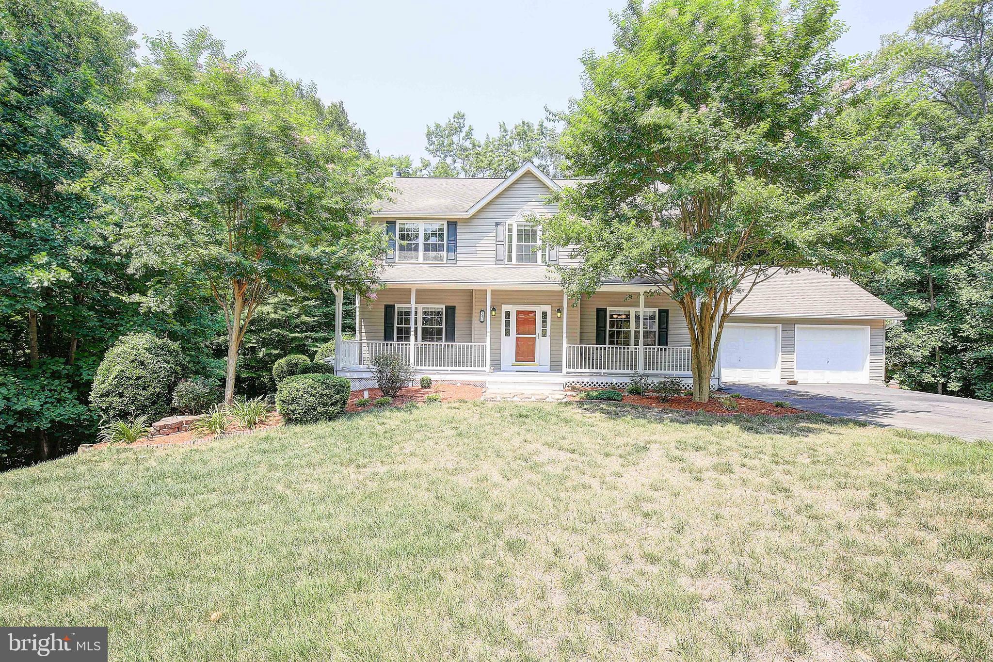 Looking for a nice house in a nice location with a private lot? Look no further as this is the one you have been searching for! This lovely Quality Built home offers to you 4 large bedrooms and 2.5 bathrooms along with a partially finished basement. Step inside and you will really enjoy the open floor plan yet traditional as well. The big kitchen with a bunch of cabinets and counters is great for the one who loves to cook! The kitchen views into the large family room with plenty of space for your kitchen table. The formal living room is perfect for the home office, and the dining room can be whatever you desire. The deck off the kitchen is nice for grilling or relaxing at a days end. Sip your coffee on the desirable front porch. On the upper level you are offered 4 large bedrooms with a Primary that is HUGE and has a bathroom to die for!! Large walk-in closet too! The laundry is located on this level everyone dream location. The basement if partially finished with rough-in for an additional bathroom, new carpet and offers a ton of storage as well or finish it off and create more equity instantly! Step out back to enjoy the privacy of the trees and enjoy your own paradise of an above ground pool. Notice the gutter guards for easy gutter care. Well cared for home with fresh paint, new carpet and more. This is a great home looking for some new great people!