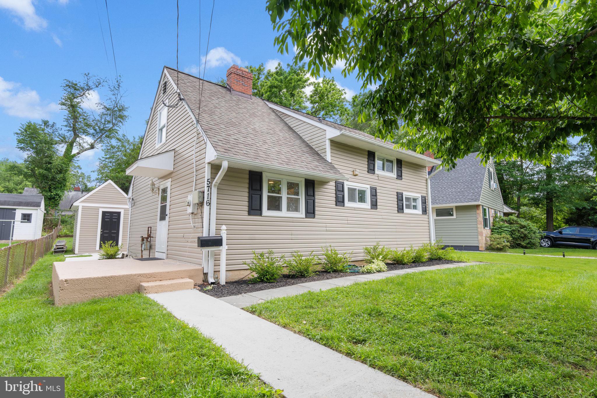 This 4 bedroom, 2 full bath updated home in the desired Twinbrook neighborhood is located on one of the quietest streets (one-way street) and offers the perfect blend of charm and character with the exquisite design touches of today. The eat-in kitchen offers granite counters, stainless steel appliance (3.5 years old) and grey LVT flooring throughout the main floor. The two bedrooms on the main floor offer great private space. The full bath is elegant and luxurious with new designer tile, double vanity, ship lap wall, updated lighting and glass shower doors. The family room offers great gathering space with large windows looking out back to the picturesque yard and a wood burning fireplace. The top floor offers two additional bedrooms with one very large option and another nicely updated bath with carpeting on this floor. Roof - 3+ years, Water Heater - 1 yr, HVAC- 12 yrs, siding replaced- 1 yr, HVAC approx. 12 yrs and windows replaced approx. 8 year. The mostly fenced backyard offers a lot of space for both hanging on the large patio and use of the grassy area as well as a perfect gardening area in the back. The detached shed offer electricity for a great storage and/or workshop area as well as another shed at the back of the home. Close to local restaurants, shopping as well as METRO.