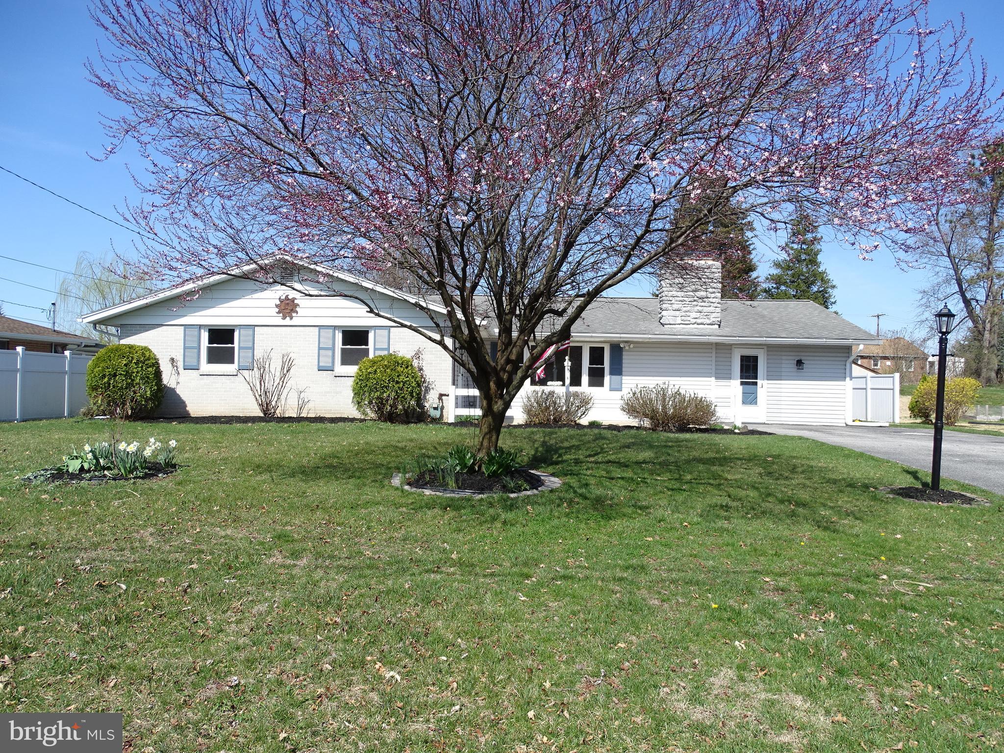 Remarkable 1800 SqFt Rancher offering the best in one floor living!!! This home is deceiving from the street, so do not let it fool you. Offering a Large LR with hardwood floors, and brick fireplace, Spacious Dining area, Kitchen with new Sink, faucet, and appliances, a Remodeled full bath with linen closet and heat lamp, and a remodeled half bath. 3 large bedrooms , all with ceiling fans, A large great room with new carpet and paint. There is also a side den / Office with separate entrance. Other features include: tons of storage including 2 walk-in pantries and 4 storage closets. 1st floor laundry, New windows, large patio, and room to grow in the basement. This home is ready for immediate possession.