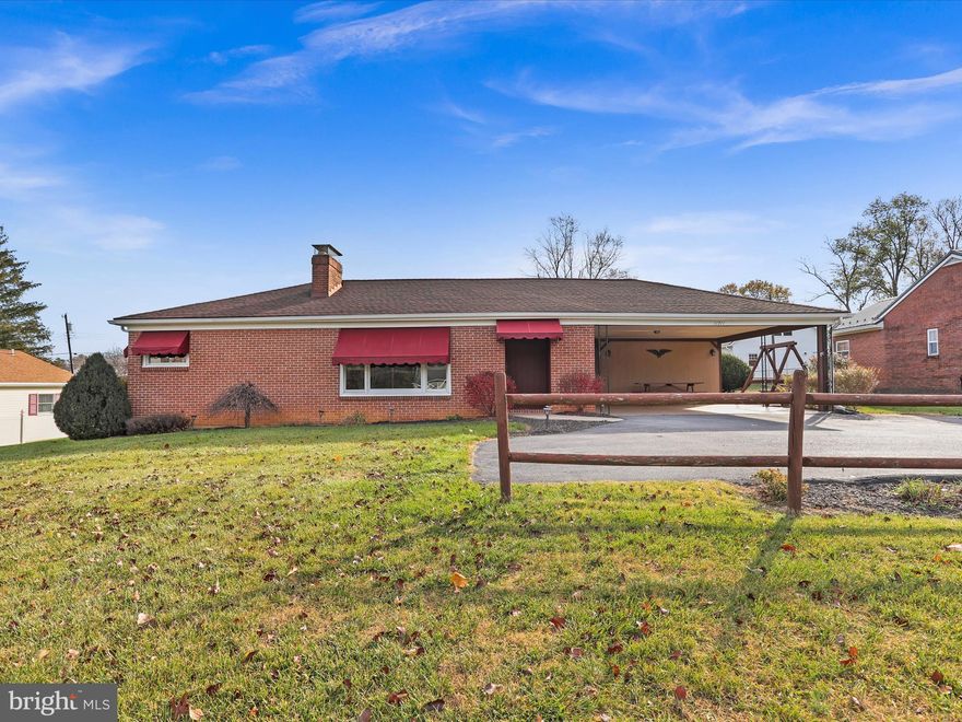 WELCOME HOME to this lovingly cared for all brick rancher.   On the main level, gather in the living room around the cozy fireplace, enjoy coffee and conversation in the kitchen with ample cabinet and storage space and breakfast area with built in bench seating and table.  Also,  offering 2 bedrooms and 2 full bathrooms and the separate dining room was once a 3rd bedroom that can easily be converted back.  The "groovy" basement is a great place to entertain or turn into a home office or exercise area.  The beautiful in ground swimming pool, patio, deck and backyard are the perfect spot to relax and unwind! Space for tables, grills and includes a firepit! Attached carport and turnaround driveway offer lots of parking space for you and guests.  Enjoy a great community while being close for the commuter! Convenient to interstates, shopping, restaurants, hospital and health care facilities, as well as the new medical training center.  No HOA!! Schedule your tour today!!