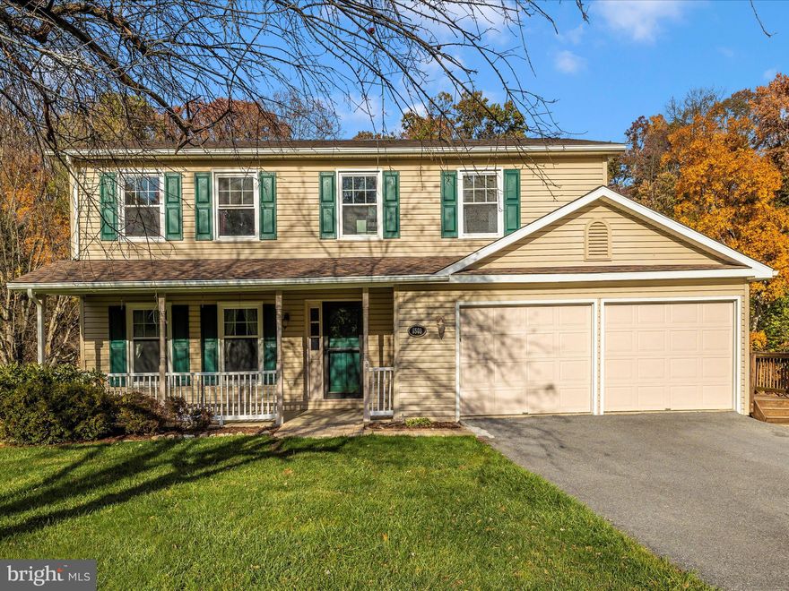 Welcome to 6503 Sleet Court! This 4 bedroom, 3.5 bath colonial on 2+ acres is waiting for you. The home has been lovingly cared for by the original owners and it shows! There is a nice front porch to enjoy your morning coffee or to watch the sun go down. The main level has a living room/dining room combo, a large kitchen with pantry and breakfast area, an updated powder room and a large family room. The updated kitchen includes granite counters, stainless steel appliances, professionally painted cabinets, and newer fixtures. There are 4 generous-sized bedrooms upstairs, all with new carpet. You will have plenty of room for everyone! The primary bathroom has a walk-in closet and an updated full bath with a tile shower, tile floors, newer fixtures and a vanity with a granite top. The hall bath has been updated too!  The lower level is finished with a room for an additional bedroom or office, an updated full bath, a rec room and a storage area. There is a convenient full walkout to the rear patio. The deck is huge with great views and privacy. And there is a nice size shed too! Recent improvements include a newer roof, a well water treatment system, newer vinyl siding and replacement windows and the seller is including a home warranty. All in a quiet peaceful neighborhood close to everything. Make your appointment today!