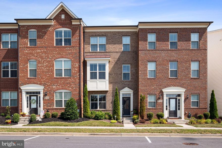 Be ready to fall in love with this charming Winchester Homes townhome with tons of open green space right out the front door in the sought-after Landsdale community!  Enjoy ample natural light and an open concept living area in this spacious three bedroom, two bath and two half bath residence.  The ground level of this home features a half bath and spacious multi-purpose room that easily converts into a home office, TV room or home gym that leads directly to a connected two car garage.  With entertaining in mind, the main level of the home features an expansive living area complete with a chef’s kitchen with an oversized 14’ island with seating, granite countertops, and stainless-steel appliances.  This kitchen flows to an open dining area as well as an inviting, light-filled living room that provides the perfect place to gather and entertain.  Beautiful, wide plank hardwood floors and extensive windows throughout this level are further accented by custom blinds and window treatments.  The living room opens to a large trex deck, perfect for grilling and socializing outside.  The final and upper level of this home includes an owner’s bedroom complete with en-suite, two additional bedrooms and a hallway full bathroom.  The owner’s suite includes a spacious walk-in closet, soaking tub and separate shower with abundant lighting.  The two additional sizeable bedrooms offer plenty of options for family, guest rooms or home offices.  An additional hall closet and upstairs laundry offer convenience and abundant storage.  10722 Glowing Hearth Way is less than a 5-minute walk to the Landsdale Olympic-size community pool with clubhouse.  The community also offers an outdoor amphitheater, tennis courts, playgrounds, tot lots and biking/walking trails.