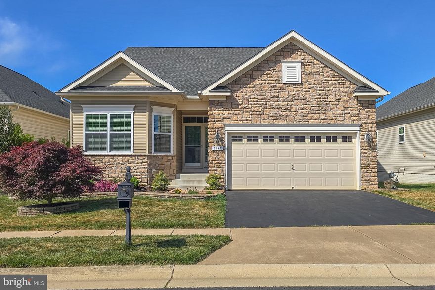 Spread out in this beautiful 3-bedroom/3-bathroom ranch with a brand new HVAC system!  LIGHT AND BRIGHT, this home enjoys many recessed lights plus windows opening to a treed rear yard!  Great for entertaining, this home offers a large kitchen with tons of cabinets, counterspace and a terrific serving bar.  With plenty of storage and a breakfast room, the chef will love creating their specialties in this kitchen! Large open plan living offers space for a dining area plus family room comfort , all with a view of the fireplace and backyard!  This floor plan offers split bedrooms creating a private primary en-suite.  The lightly lived-in lower level features a full bathroom, great storage/workshop area,  spacious recreation room with an areaway, providing wonderful natural light!  Enjoy all of this and more at Virginia Heritage at Lee’s Parke – a premiere 55+ community where the HOA fee includes FIOS Internet and Cable, along with access to a beautiful clubhouse, two pools, exercise room, pickleball and tennis courts and numerous social activities. Conveniently located near shopping, dining, healthcare facilities, and major commuter routes, and more!