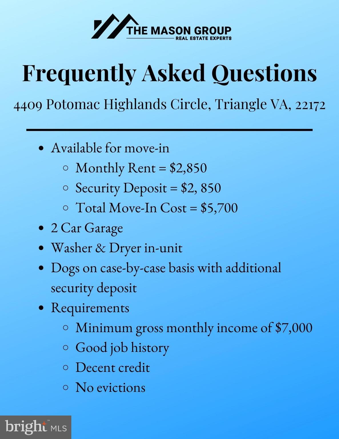 TRIANGLE HIGHLANDS CONDO - Residential Lease