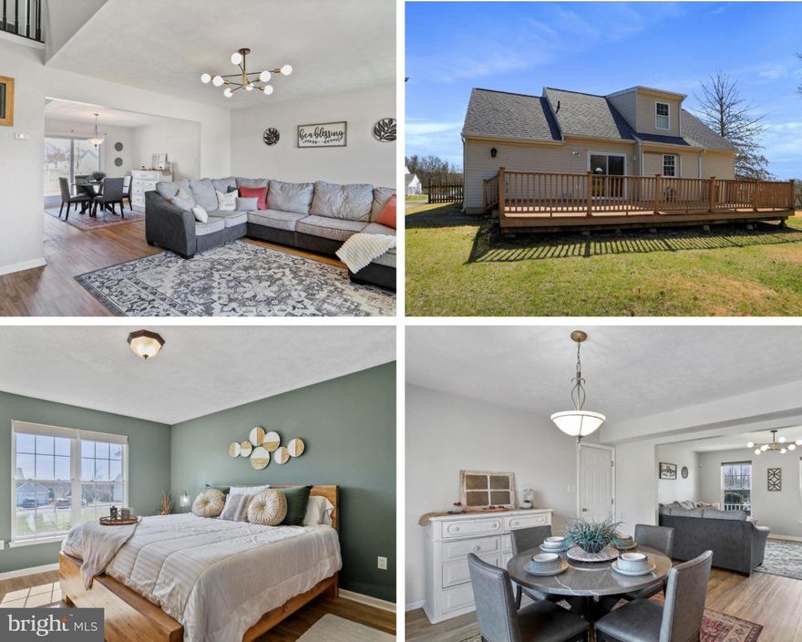 This thoughtfully updated cape cod offers space,  style, and serenity on over half an acre in the established Amberfields community of Falling Waters. With four bedrooms and three full baths, the layout offers flexibility, function, and comfort for today's lifestyle. 

The main level features a flowing floor plan with brand new flooring and an abundance of natural light throughout. In the kitchen, the Corean countertops offer a perfect blend of durability and design. The finished basement (completed in 2018) adds even more versatility, with a full bathroom, custom built-ins, and plenty of room for lounging, entertaining, or working from home.

Outside, the fenced backyard with mature trees offers privacy and space to unwind, while the spacious deck and inviting front porch create the perfect backdrop for outdoor living. A brand new roof with a transferrable warranty adds long term peace of mind. 

Ideally located near the Potomac River, everyday essentials, and major commuter routes, this home combines the ease of small town living with convenient access to everything you need.