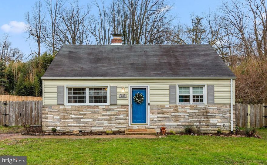 Charming updated cottage on large cul-de-sac lot in close-in Falls Church.  Lots of room to spread out in the expanded eat-in, kitchen! Many updates: new wood floors, fresh paint; , sep laundry room; enclosed workshop. Big 3rd bedroom/studio upstairs. Fabulous back yard. Note: located in 100-yr flood plain that requires flood insurance - ask agent.