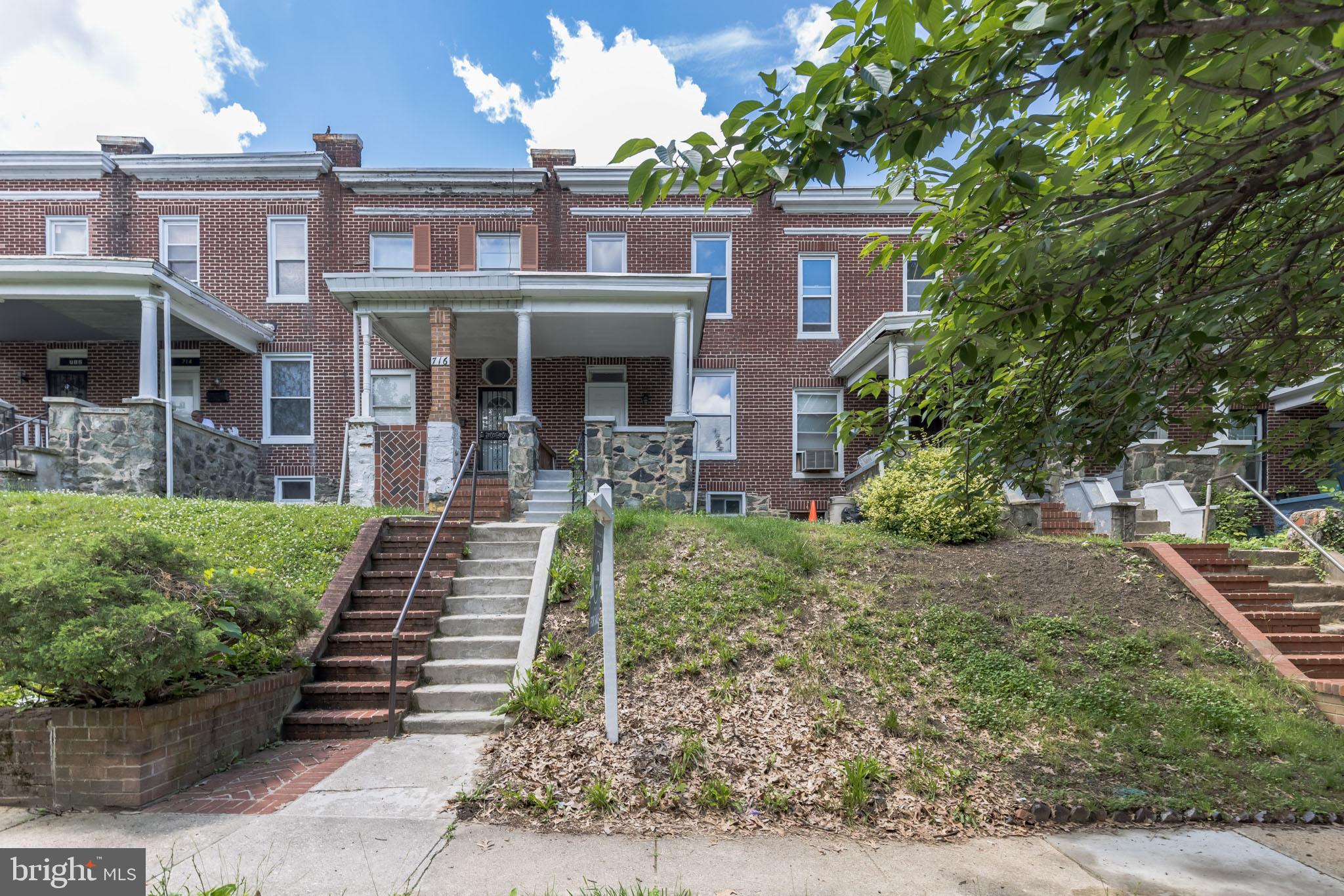 Beautifully updated 2 Story porch front Townhome in Edgewood. Walk into a light and bright front room with wood floors that flow between the main and upper level. Easily flow into the next room perfect for a formal dining room and with access to the staircase. The kitchen includes updated subway tile back splash, gray cabinets, granite counter tops, and stainless steel appliances including 5 burner gas stove. An additional room in the back is either the perfect breakfast nook or mudroom area and includes access to the fenced in back yard. Upstairs you will find two light and bright bedrooms, one with an additional room perfect for a sitting area or convert into walk in closet. A hall bath with stall shower with skylight completes the level. The basement is perfect for additional storage. Updates include Kitchen with granite counter tops and stainless steel appliances, bathroom, New A/C, New Water Heater and New laminate floors. Easy access to 40, shopping and dining! You do not want to miss this one!