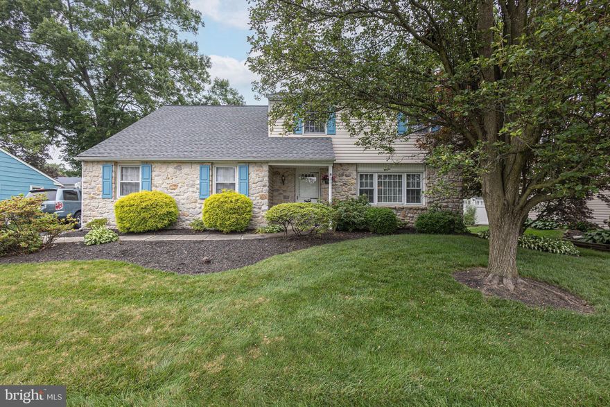 Welcome to 180 Simons Drive, a beautifully maintained (by original owners) two story colonial  home located in the desirable Hedgerow Woods section in the highly acclaimed Pennsbury School District. The stone-front exterior exudes curb appeal. This residence offers a blend of traditional design and modern amenities such as the sunroom that is perfect for year-round entertainment.  This spacious home includes a formal living room and dining room located off the eat-in kitchen that are perfect for entertaining.  The family room features a  fireplace adding warmth and ambiance. The laundry room is conveniently  located nearby.  The next level includes four spacious bedrooms, including a primary suite with its own bath  and privacy.  Enjoy the timeless charm of authentic hardwood floors throughout the home. This charming  home features additional space in the unfinished  basement that could be perfect for a home office, additional living, or recreational space. The one-car garage has  direct access into the home.  The  yard offers privacy and is ideal for outdoor activities. Located close to a variety of shopping and restaurants. Easy access to all major highways, Septa and NJ Transit train Stations. Call today to schedule your private showing of this delightful home .