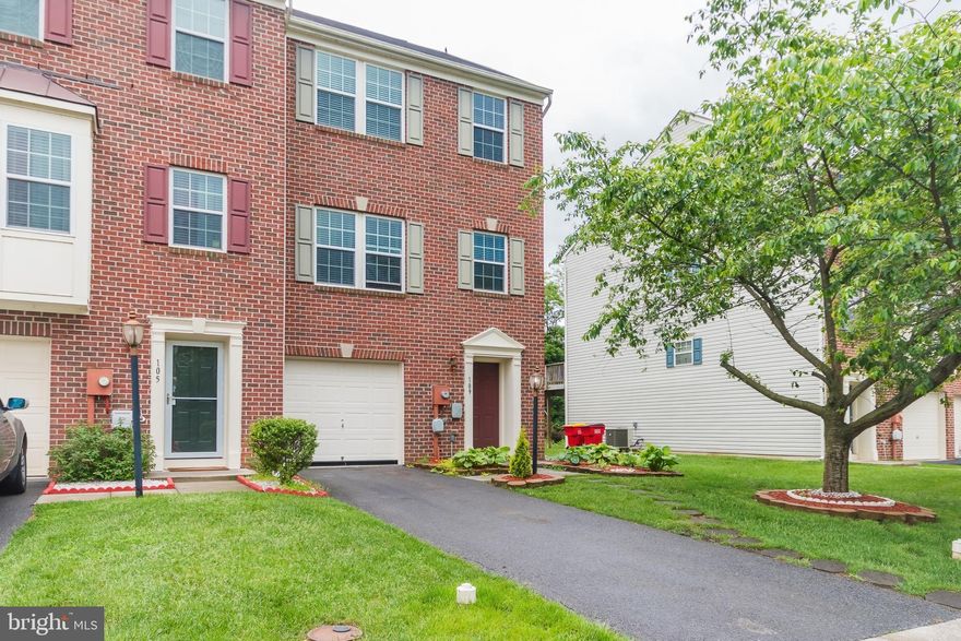 Location, location, location. Minutes to Harpers Ferry, nearby shopping centers, downtown Charles Town, and nearby commuter routes to Virginia and Maryland! Featuring 3 bedroom, and 2.5 baths, this brick front End unit townhome is full of living space including an open kitchen floor plan with a finished morning room, nicely-sized living room, and an adorable primary bedroom with large walk-in closet and a primary bathroom with separate tub and shower. There are also two more bedrooms and a full bath perfect for the growing family. On the lower level there is a one car garage, a half bath and a unfinished basement for extra storage. Home has new paint and flooring throughout.