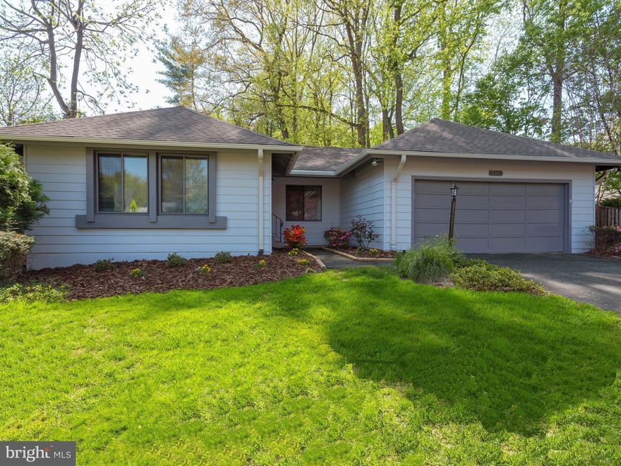 Everything you need all on ONE LEVEL in great location.  Beautifully updated, Open and bright, floor-plan.  4-bdrm, 2-bath, garage with workshop, fully fenced, private backyard with deck.    Renovated kitchen with SS appliances and large stunning granite counter top.  Opens to dramatic, cathedral ceiling family room with fireplace.  Fresh paint inside & out. Walk to school, shops & pool.