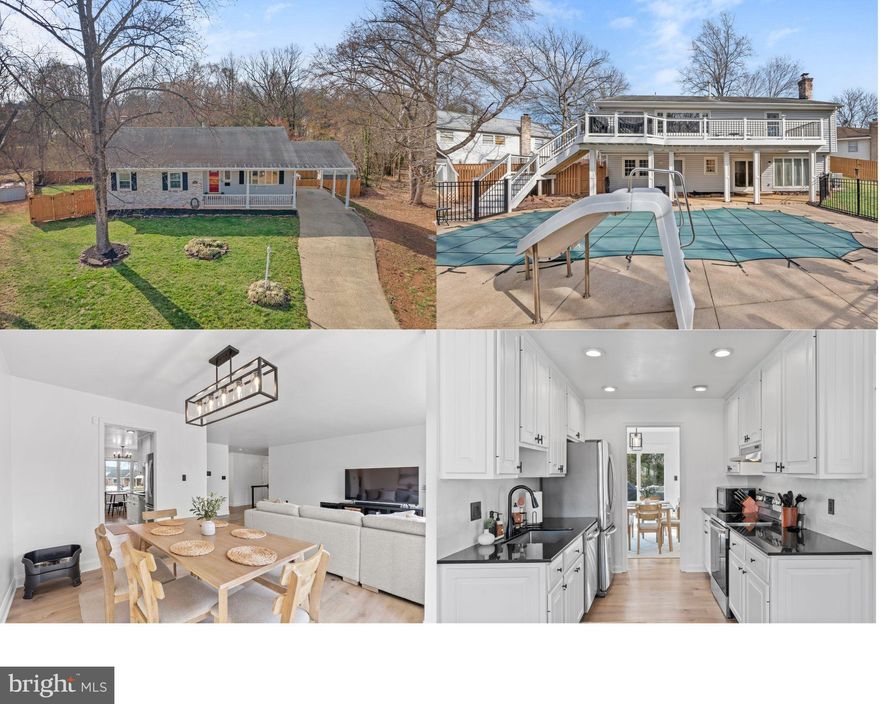 Welcome home to this stunning Manassas Raised Ranch with UPGRADES GALORE, meticulously maintained inside and out! This home offers over 2,700 square feet of living space, featuring 4 spacious main-floor bedrooms, 3 updated bathrooms, and an open-floor plan perfect for both family living and entertaining. Your backyard retreat includes a HUGE in-ground pool, just in time for summer!

As you arrive, the home’s stunning curb appeal is sure to impress, with mature landscaping and a charming brick exterior. Step inside to a completely updated open floor plan with modern touches throughout, including new LVP floors (2024) and freshly painted neutral tone walls (2024) that allow natural light to flood every room. The new kitchen, a chef’s dream, boasts new counters and ample storage, perfect for cooking and entertaining guests in the adjacent dining room or cozy breakfast nook.

The raised ranch layout boasts sizeable main-floor bedrooms, including a primary suite with an updated en-suite bathroom along with walk-in closet and three guest bedrooms with updated guest bathrooms. Downstairs, you'll love the spacious entertainment space with an electric fireplace perfect for cozy night. A versatile flex room offers endless possibilities   whether as a 5th bedroom, home gym, or quiet office.  Plus, enjoy extra storage with two utility rooms, ideal for everything from holiday decorations to bikes and seasonal clothes.

Step outside to discover your backyard paradise, where you’ll find a large TREX deck overlooking the in-ground pool, flat grassy area, and quiet woodlands behind your house – an entertainer’s dream. 
This home is packed with impressive upgrades, including a NEW HVAC (2023), UPGRADED (or NEW) DECK RAILING AND STAIRS (2024), NEW PAINT (2024), NEW FLOORS (2024), and a NEW POOL FILTER AND PUMP (2021), NEW LIGHT FIXTURES (2024), EXPOXY-COATED AND DRYWALLED UTILITY ROOMS (2024), among many others.

Enjoy easy commuting via I-66, Route 234, Sudley Manor Drive, Prince William Parkway, and the VRE, with convenient access to the NRO, DHHQ, Pentagon, Fort Belvoir, Quantico, and more – convenience meets comfort here!  Don’t miss your chance to own this incredible home. Schedule your tour of this incredible home today before it's gone!