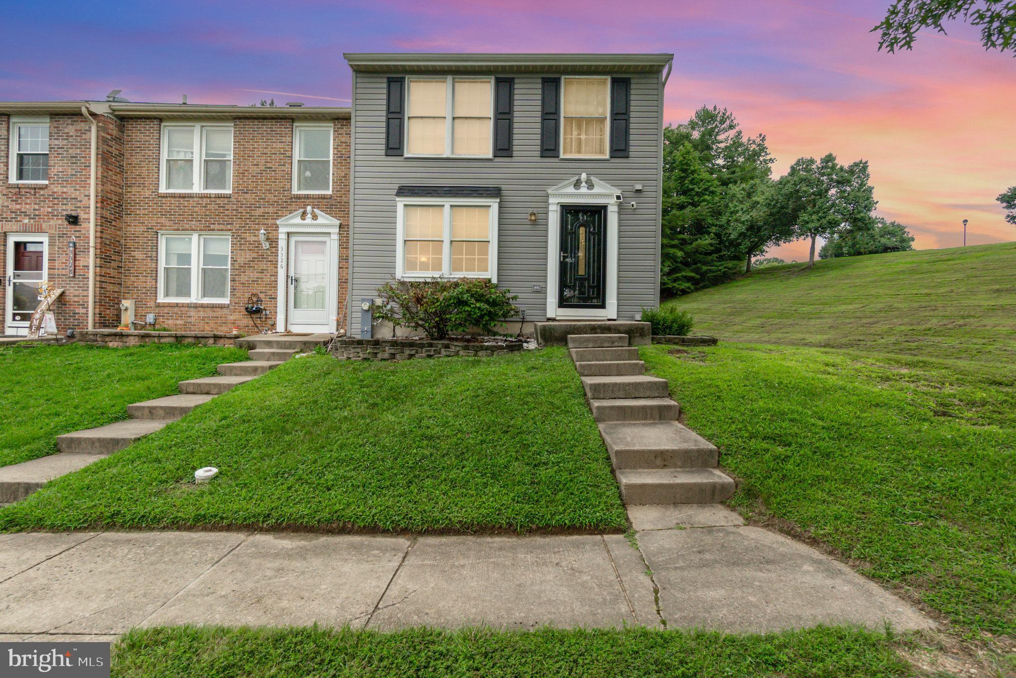 Beautifully Updated End-Unit in Highly Sought-After Box Hill South.
Located on a quiet cul-de-sac, this 3-bedroom, 1 full bath, 2 half bath end-unit townhome offers the perfect balance of comfort, style, and functionality. With three fully finished levels, modern updates, and a spacious corner lot backing to trees, this home is move-in ready and waiting for you. The main level showcases a thoughtfully updated kitchen with granite countertops, stainless steel appliances, and a sliding door leading to the deck and vinyl fenced backyard—perfect for entertaining or relaxing. Upstairs, the primary suite features a large walk-in closet, dressing area, and direct bath access. Two additional bedrooms provide great natural light and ceiling fans. The finished lower level expands your living options with a cozy family room featuring a gas fireplace, dry bar, replaced half bath and a laundry/workshop area. Outside, enjoy a fully fenced, flat backyard backing to the tree line and community open space—a rare find in this neighborhood. This home offers the rare combination of quality, convenience, and long-term value—a property where every space supports your lifestyle seamlessly. Opportunities like this don’t last long. Step inside, feel the pride of ownership, and make this exceptional home your own.