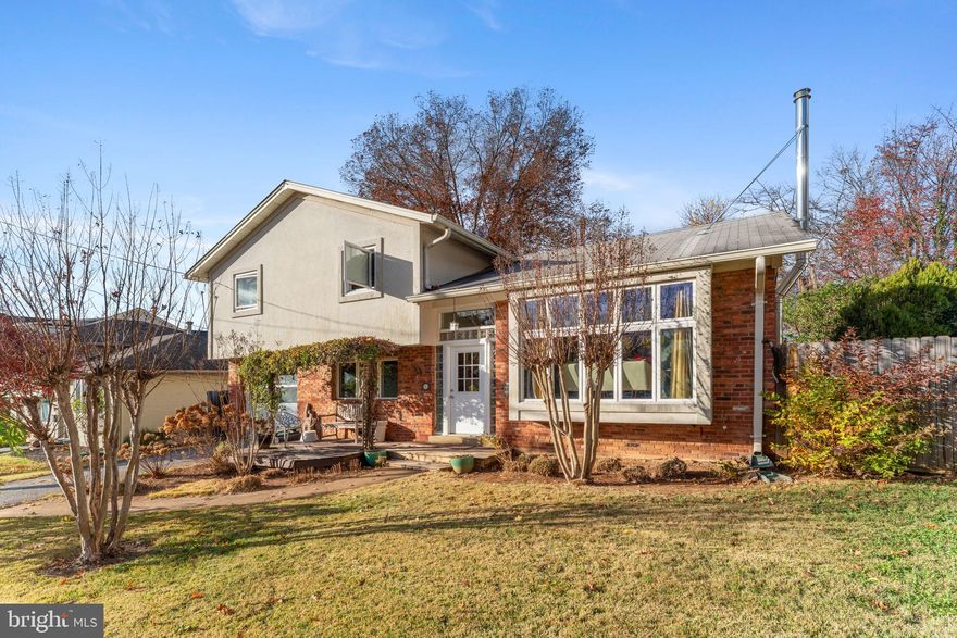 Stunning, architecturally distinct split-level home in the sought-after Bradmoor subdivision, offering over 2,100 sq ft of finished living space. The light-filled main level features a dramatic wall of windows, refinished hardwood floors (2018), custom built-ins, and a wood-burning stove. The chef’s kitchen features high-end appliances, ample counter space, open shelving, a breakfast bar, a microwave/convection oven and warming drawer, and access to a large rear deck—perfect for entertaining.

The upper level includes a serene primary suite with treetop views and a renovated ensuite bath (2018) with heated floors, plus two additional bedrooms and a renovated full bath (2018). A flexible second living area with a renovated ensuite bath (2018) can easily serve as a fourth bedroom. The lower level offers a rec room, den/office, and laundry/storage.

Outdoor features include a fenced backyard, covered terrace, storage sheds, and a one-car garage. A new roof is scheduled to be installed in approximately two weeks. Conveniently located near Downtown Bethesda, parks, shopping, dining, and major commuter routes, and zoned for Bradley Hills ES, Thomas Pyle MS, and Walt Whitman HS.