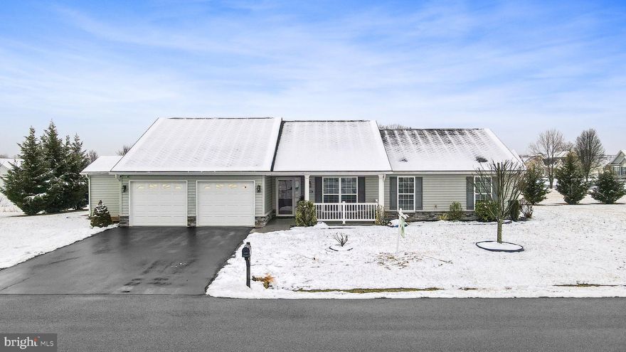 Discover the charm of this exquisite three-bedroom, two-bath ranch-style home, perfectly situated on nearly half an acre within the desirable Bridle Creek subdivision. This generously proportioned residence has been beautifully maintained, showcasing elegant hardwood flooring and luxurious granite countertops. The home boasts wider hallways and doors, ensuring ease of accessibility for all.
Step outside to enjoy the inviting covered front porch, or retreat to the expansive rear patio, ideal for entertaining or relaxing in the serene surroundings. Additionally, a utility building with electrical connections enhances the property's versatility, while the large two-car garage adds convenience.
The sizeable washer and dryer are included, and a cozy gas-powered fireplace in the livingroom invites warmth and comfort. With no stairs inside the home to navigate, this home is as practical as it is beautiful.
Don't miss this opportunity- schedule your tour today!