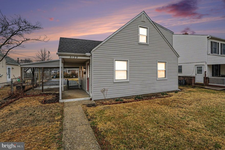 Delightful in Dundalk!! Meticulously updated with pride and attention to detail. On the main level, you’ll find a spacious living area, a modern full bathroom, and two convenient first-floor bedrooms—ideal for guests or multigenerational living.  The kitchen is both stylish and functional, offering space for a table, stainless steel appliances, quartz countertops, shaker-style cabinetry, and an exit to the side yard.  The second floor features two additional bedrooms, a second full bathroom, flexible living space, and eaves for additional storage. The basement includes the laundry center along with space for a workshop and/or exercise area, plus walk-up stairs leading to the carport.  In any season, the carport may become your favorite amenity, providing protection from the elements and extending your usable living space year-round.  The private driveway, accessed from the alley, offers parking for multiple vehicles. With such a spacious rear yard, the property is perfect for hosting gatherings of all sizes and occasions—you just might become the hostess with the mostest.  Conveniently located and ready for your move-in date!