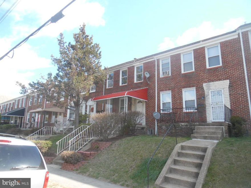 Wonderful opportunity to own this all brick porchfront rowhome in Belair-Edison.  Enjoy nice room sizes, wood floors, and separate dining room.  Use the basement for added storage or finish off for additional space.  The rear yard is perfect for warm weather fun.  Just minutes from Downtown Baltimore!