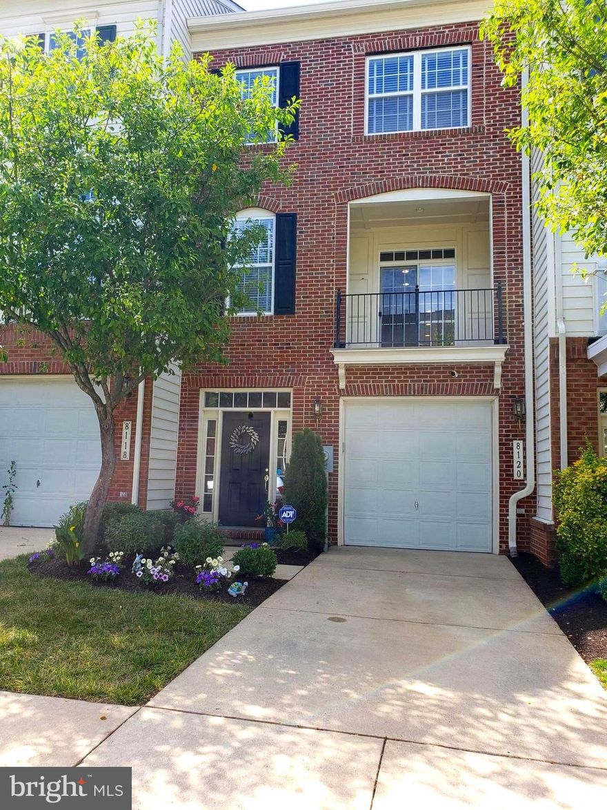 Welcome to this stunning, meticulously maintained, three level brick- front townhome with a balcony, a newly replaced roof, generous sizes bump-out extensions on all three levels - one of a kind in a popular, Russett Subdivision in Anne Arundel County.  As you approach the property, you will be amazed with the beautiful landscaping and the clean, well-maintained frontage.  The home has 9ft ceiling in all three levels, with beautiful crown molding on the second level and in the primary bedroom and bathroom on the third level. The main level has a huge recreation room with windows overlooking the trees and Little Patuxent River at the back.  It has a walk-out towards a secluded private, patio where you can access the walking trail and the river at the back of the home through the exit door. There's a huge storage underneath the stairs and a vacant room purposely intended to be transformed into a half bathroom - equipped with a rough-in plumbing.  Going up to the second level, you will be appeased and thrilled with the feeling of comfort while you trod the carpeted flooring - the soft padding makes you think that you're walking in the clouds.  The very large kitchen with shiny and spotless hardwood floors is likewise in this level.  Built with 42- inch maple cabinets providing plenty of storage for your kitchen tools, equipment, dishes, pots and pans, gadgets, etc... there's also a good size pantry that can accommodate your groceries. The high-end stainless - steel kitchen appliances, the classy Corian countertop, the kitchen island that can serve as a dinette table, complete the ensemble.  Be delighted and enjoy a lovely dining experience in the bump out which was appropriately assigned as the formal dining room. The primary bedroom and the other two bedrooms are all on the third level. The huge master's bedroom which occupies almost half of the area in this floor, overlooks the matured trees at the back and the Little Patuxent River as well. The primary bathroom was meticulously constructed with high-end decorative ceramic tiles.  It has a stand-up shower and a tub.  You won't run out of storage for your clothes with the enormous walk-in closet!  The other two bedrooms have ample closets likewise, one of the bedrooms is utilized as an office by the homeowner.  Russett Community has everything that you're looking for in a neighborhood. It has basketball courts, volleyball courts, tennis courts, tot lot's playground, community center, daycare center, public library, huge swimming pool, biking/walking trail, etc... It's an exceptionally well maintained and beautifully landscaped surrounding, matured trees all over the area, wide and well paved streets, ample parking spaces and most specifically, the view of the Little Patuxent River behind the property.  Close to shopping centers, schools, churches, hospital, George Fort Meade Military Base, NSA, Arundel Mills Shopping Center, etc....  Minutes to BWI airport, Routes 198, 295, 95 and 495.