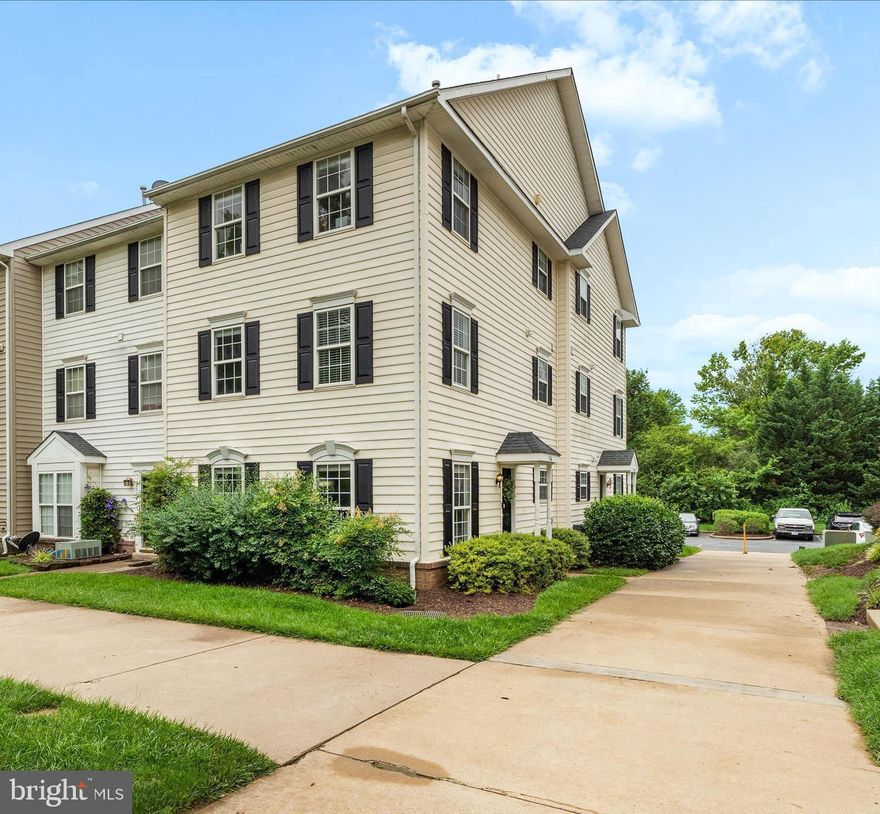 This beautifully updated end-unit townhome  style condo offers three finished levels of comfortable, low-maintenance living in a quiet and well-kept community. Thoughtfully maintained and move-in ready, this home combines modern updates with spacious design and natural light throughout. The main level features a bright and open living and dining area with oversized windows and new light fixtures. The kitchen is equipped with stainless steel appliances—all less than five years old—a gas range, pantry, and updated flooring. The second level includes two spacious bedrooms with large closets, a full bathroom that was recently updated, and a separate laundry room with washer and dryer included. On the top floor, you’ll find a private owner’s suite featuring two large walk-in closets, a double vanity, and a newly renovated marble walk-in shower completed in 2024. Additional highlights include newer HVAC and water heater systems (both replaced in 2020), a Nest thermostat, fresh paint throughout most of the home, updated flooring, and a large attic for extra storage. The community is beautifully maintained and includes a central playground. The monthly condo fee covers snow removal up to your door, lawn and mulch maintenance, water and sewer, trash service, as well as roof and siding care—making for truly worry-free living. Conveniently located near Fort Detrick, shopping, dining, and commuter routes, this home is the perfect blend of comfort, function, and location.