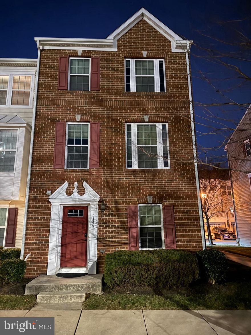 This beautiful three-story end-unit townhome offers 3 bedrooms, 2 full baths, and 2 half baths, combining modern design with functional living space.

Enter through the lower level, ideal for a home office, den, or auxiliary recreation room, complete with a convenient half bath.

The main level welcomes you with an open-concept kitchen and living area, filled with natural light and anchored by a large center island, perfect for entertaining. The dining area provides space for formal meals, while the spacious great room is ideal for relaxing movie nights at home.

Upstairs, the upper level features three generously sized bedrooms, two full baths, and a full-size second-floor laundry for added convenience. Ample storage is found throughout, with large closets in each bedroom. The primary suite impresses with a luxurious en-suite bath, showcasing a soaking tub, separate shower with seat, and dual vanity.

Enjoy premium finishes throughout, including:

Quartz countertops

Luxury vinyl plank flooring on the main level

Stainless steel appliances

Modern fixtures and upscale details

Located in Park Place, Owings Mills, MD, this home offers a central location with easy access to I-795, making commuting to Baltimore or Washington, DC a breeze. Just minutes from Costco, AMC Theater, the public library, and a variety of restaurants and shopping options.

This home perfectly blends comfort, style, and convenience—don’t miss the opportunity to make it yours!