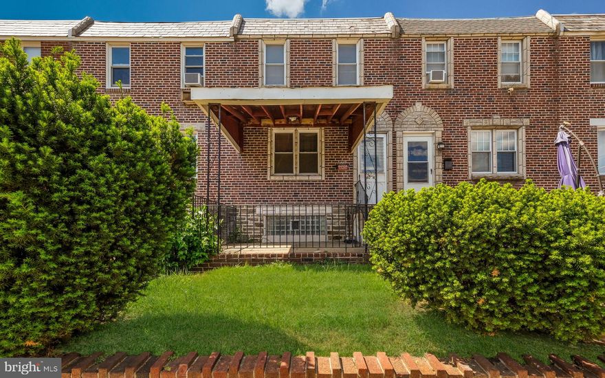 Beautiful well maintained 3 bedroom row with front patio and central air that is situated on a quiet block in Castor Gardens. Enter to find hardwood floors throughout the main level which hosts a spacious living room, formal dining room and kitchen. The upper level hosts 3 spacious bedrooms with ceiling fans as well as a ceramic tile bathroom. The lower level is a semi-finished basement with separate laundry area that exits to the 1-car garage and driveway providing off-street parking. Property does need some TLC but is priced accordingly.