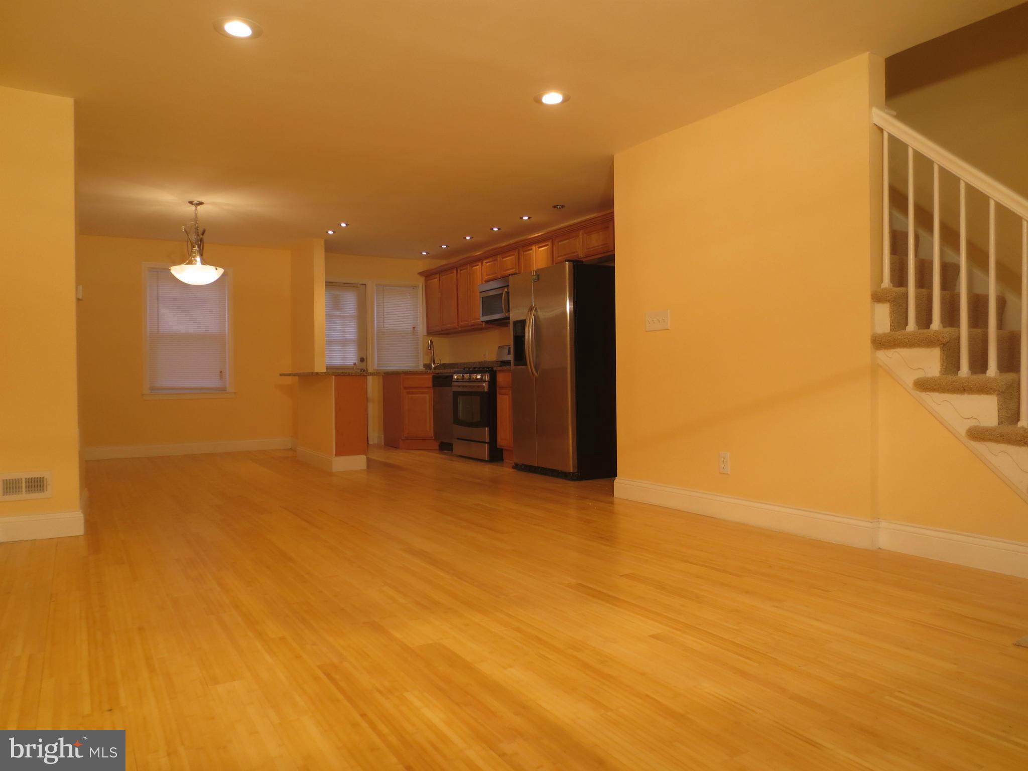 Affordable Luxury! This EOG has been completely Remodeled, with every upgrade: New Wood floors, Granite tops, Ceramic tilework, Jacuzzi, Full Suite in basement including Bedroom and full bath, besides a big family room. All new Kitchen with new stainless steel appliances, including 5 burner stove and self-cleaning and Granite Breakfast bar. New Deck, Central Air, lots of extra land, fenced yard !