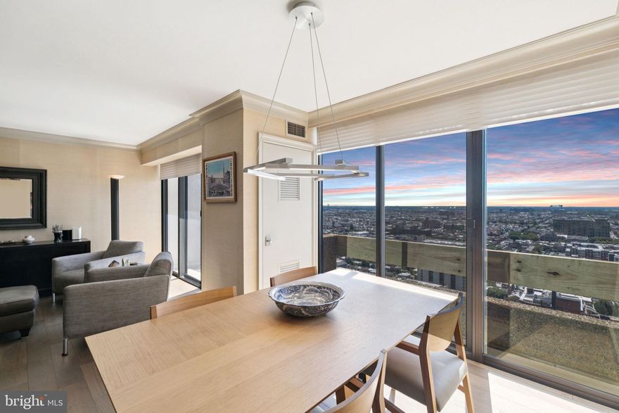 **BACK ON THE MARKET** with an irresistible price improvement! This is your chance to own one of Center City’s most spectacular residences! Perched high on the 30th floor, an impressive **1,631 square feet**, a dual-unit masterpiece (3004 and 3002) was reimagined in 2019 with no detail spared. Offering a lifestyle of culture, luxury, sophistication, and convenience—all set against the dazzling backdrop of Philadelphia’s skyline.

Just steps from the Avenue of the Arts, this home places you at the heart of the Kimmel Center, the Academy of Music, The Sporting Club at the Bellevue and world-class theaters, galleries, surrounded by top-rated restaurants. With the Avenue of the Arts 2.0 renovation project underway, the area is poised for an exciting transformation, elevating its status as Philadelphia’s premier arts and entertainment district. Centrally located, mere blocks from Rittenhouse Square and Washington Square. This is more than a home; it’s a gateway to the best of Philadelphia.

The residence boasts **1 primary bedroom**, 2 guestrooms, **2 spa-inspired baths**, and a private office tucked away off the serene primary suite. The custom-designed gourmet kitchen is a chef’s dream, featuring a **quartz waterfall island** that commands attention, a **Sub-Zero refrigerator**, beverage fridge, custom pantry, and stacked washers and dryers in two locations —all seamlessly blending elegance with practicality.

Step inside and be greeted by the warmth of rich classic hardwood floors, high-end wallpaper, and stunning lighting and wall fixtures creating a neutral canvas ready to complement any design aesthetic. Enjoy jaw-dropping, unobstructed south view of the city—imagine waking up to the sunrise over Philadelphia or enjoying the twinkling lights at night.

Both bathrooms have been curated to deliver a **spa-like retreat**, complete with premium finishes and fixtures designed for ultimate relaxation. And for those who value an effortless lifestyle, Center City One provides amenities, including a **24-hour concierge**, state-of-the-art security, two storage units, and convenient trash disposal on every floor..

Need to get away? This prime location offers seamless connectivity to **I-76, I-95, Kelly and West River Drives, Art Museum Area and King of Prussia**, and major routes to the Jersey Shore, NYC, and beyond. Yet, with the cultural treasures of Philadelphia—like the revamped Avenue of the Arts—right at your doorstep, why would you ever want to leave?

This is more than a residence; **it’s a statement**. Don’t let this rare opportunity slip through your fingers. Claim your place in the sky and experience the pinnacle of luxury living in the heart of Philadelphia.