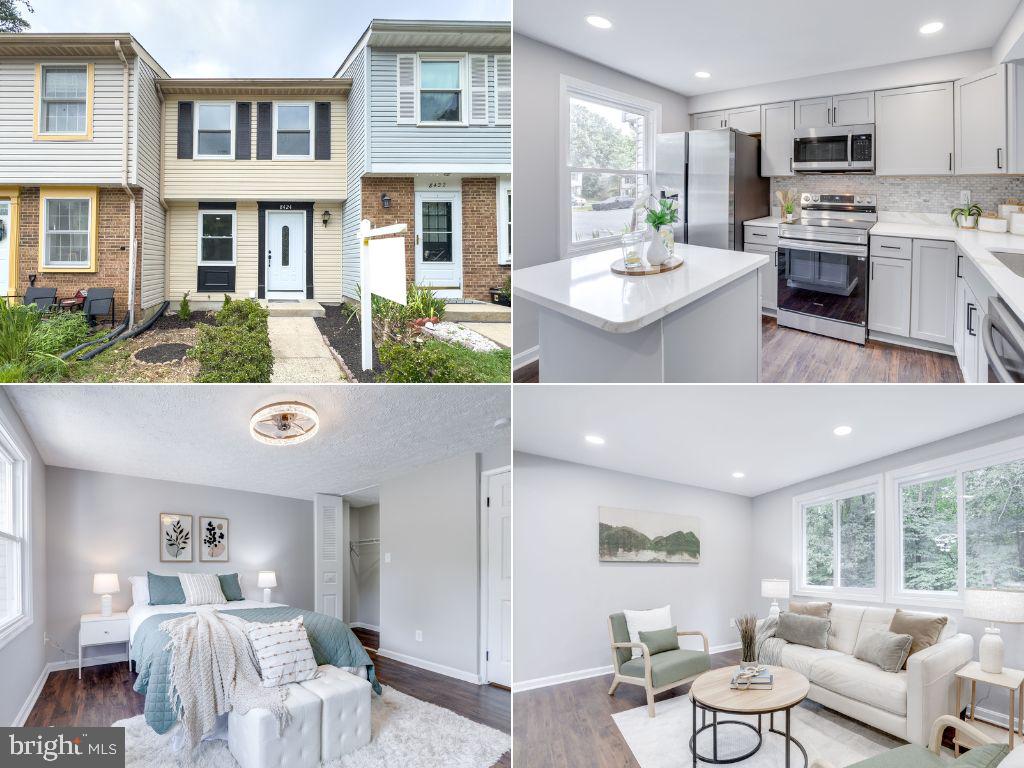 Newly Renovated in Newington Forest! This stylish townhouse offers fresh, modern living with luxury vinyl plank flooring throughout all levels. The brand-new kitchen is a showstopper—featuring white shaker cabinets, quartz countertops, a chic tile backsplash, and stainless steel appliances. The open-concept living and dining areas create the perfect setting for entertaining. Upstairs, the spacious primary bedroom boasts double closets, while the renovated full bath and secondary bedroom complete the level. The lower level offers a large rec room, a brand-new full bath, and a walkout to the deck and fully fenced yard—ideal for outdoor gatherings.
Enjoy an unbeatable location, centrally situated between I-95, Route 123, and the Fairfax County Parkway for an easy commute. Residents of Newington Forest enjoy a serene setting surrounded by wooded common areas with access to miles of Fairfax County walking and biking trails, plus amenities including a private pool, six tennis courts, two pickleball courts, three basketball courts, multiple playgrounds, and a community center.