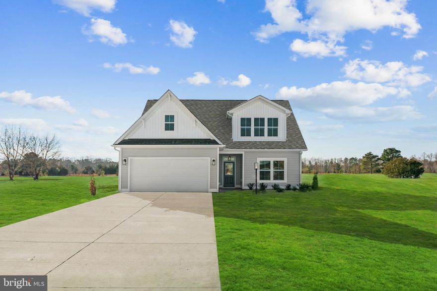 Spec Home Fully Completed!! Located in the Rappahannock River town is Tappahannock’s newest community Hobbs Hole section II with level lots and golf course views! Choose between three floor plans by RCI Builders with slab construction and single level living with option to add rooms on the second level. If your goal is to get rid of stairs at home, this is the community for you! Featured here is the Bell Creek by RCI builders, with three bedrooms, three bathrooms, and a two-car garage with a paved driveway. The kitchen overlooking the dining area and family room reveals an open layout with the option to add a vaulted ceiling to create an even more spacious feel. The kitchen offers a large island, pantry, and stainless-steel appliances. Off the first floor Owner’s Suite is the primary bath with double vanity sinks, a large standup shower, and walk in closet. The second floor offers a third bedroom, a full bath, and unfinished storage space. The covered front and rear porches establish additional living spaces and areas to relax. Photos shown are of RCI’s current Bell Creek model home in their Kennington community and are not an exact representation of the Bell Creek listed.