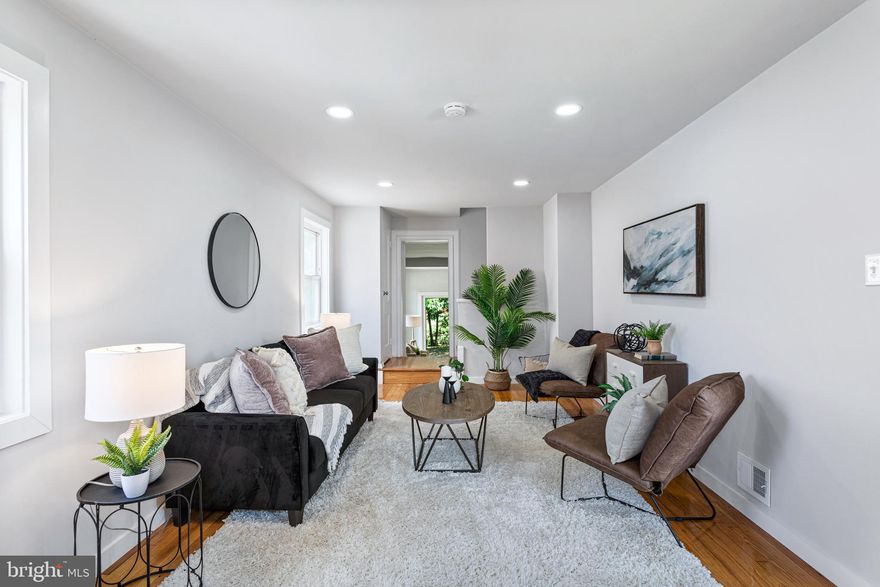 4 BD | 2 BA | TOP TO BOTTOM RENOVATION | UNBEATABLE LOCATION 
Located on a quiet street, walking distance to grocery store and shopping center. Just minutes from DC, Downtown Takoma Park, Fort Totten City Center, local airports, Catholic U & University of Maryland, golf courses, trails, farmers markets, parks and more. This spacious and bright newly renovated home, boasts elegant finishes, gleaming natural hardwood floors, recessed lighting, stainless steel appliances, a huge yard, and parking.