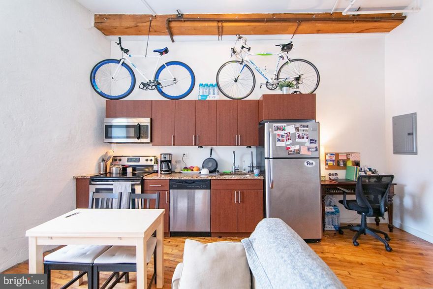 *Available NOW!*

Beautifully bright studio unit featuring historic details, hardwood floors throughout, exposed beams, high ceilings, enormous industrial sized windows and modern amenities. The fully updated kitchen includes granite counter tops and stainless steel appliances such as a refrigerator, electric range/oven, dishwasher and microwave. The full bathroom includes a tub/shower and granite vanity. The living space is bright, and the hallway includes two spacious closets! You control air conditioning and heating with energy efficient mini split systems and ceiling fans. Enjoy direct access to the biking/hiking river trail and the convenience of walking down Main Street for all the best entertainment Manayunk has to offer.

*Small pets permitted with owner approval plus $350 non-refundable pet deposit; 2 pet maximum
*Limited off-street parking available for an additional $100/month
*Photos of a similar unit