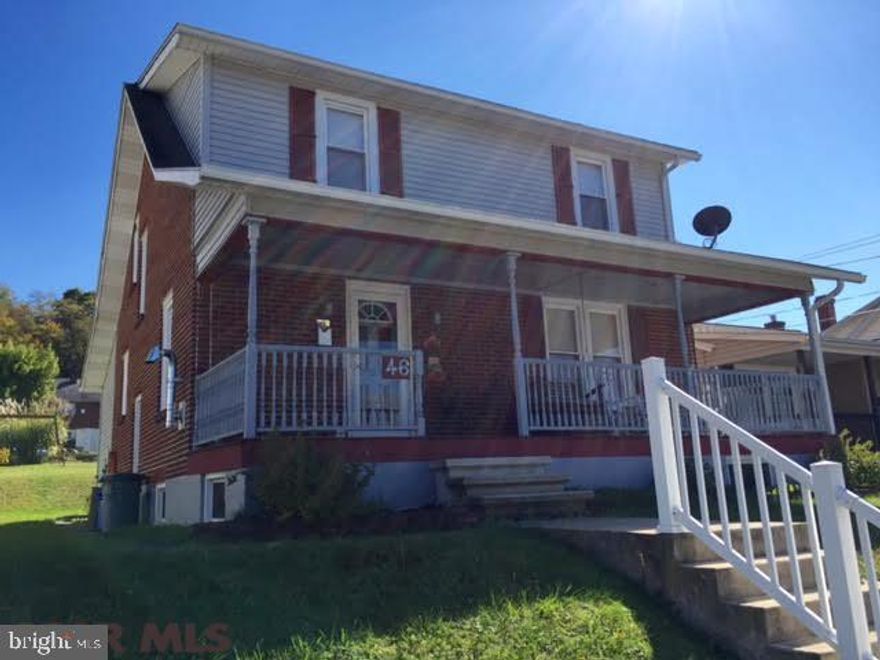 Charming 2-story Brick home is move-in ready! This 3BR, 1 1/2 Bath home features many updates such as ceramic and laminate floors, main floor half bath and laundry, playroom and beautiful 16x20 rear deck. Replacement windows and new heat pump and central AC in 2014. Great yard with play set included and plenty of off street parking. Call agent today for your personal tour!