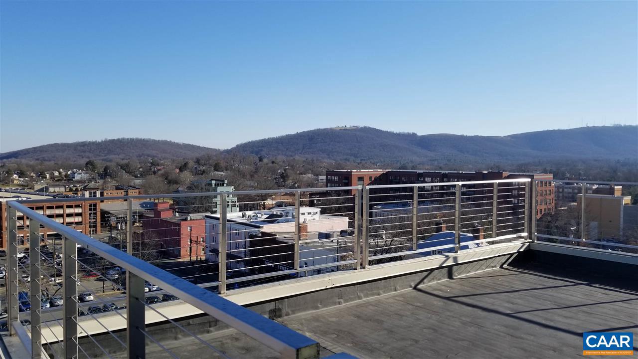 This extraordinary penthouse condo is the embodiment of city living in Charlottesville. The floor to ceiling windows have northern views over the Historic Downtown Mall as well as southern views of the Blue Ridge Mountains. With 3,602 square feet of customizable interior space, this ?core and shell? unit leaves no limits but your imagination in design. The 1,230 square feet of exterior living offers picturesque scenery of the surrounding city and mountains, ideal for outdoor relaxation, dining, and entertaining. Suite 801 gives you the perfect opportunity to bring your designer and create your own downtown oasis.