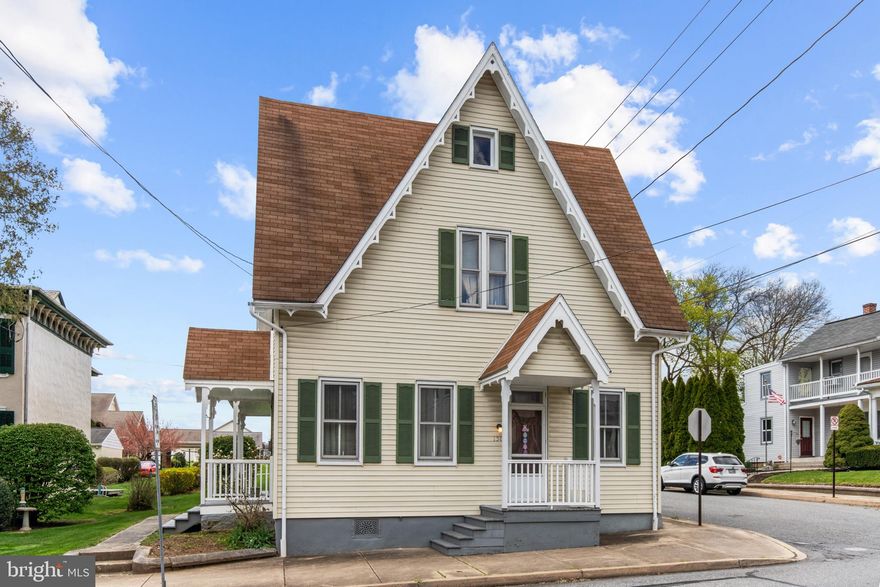 Adorable 2-story Victorian beauty.  Quaint small town living.  Loads of charm and character.  3 bedrooms plus office.  Large sunny living room and 18 foot formal dining room.  Eat-in country kitchen.  2 full bathrooms.  1st floor laundry room.  Garage.  Flat backyard.  New heating system.