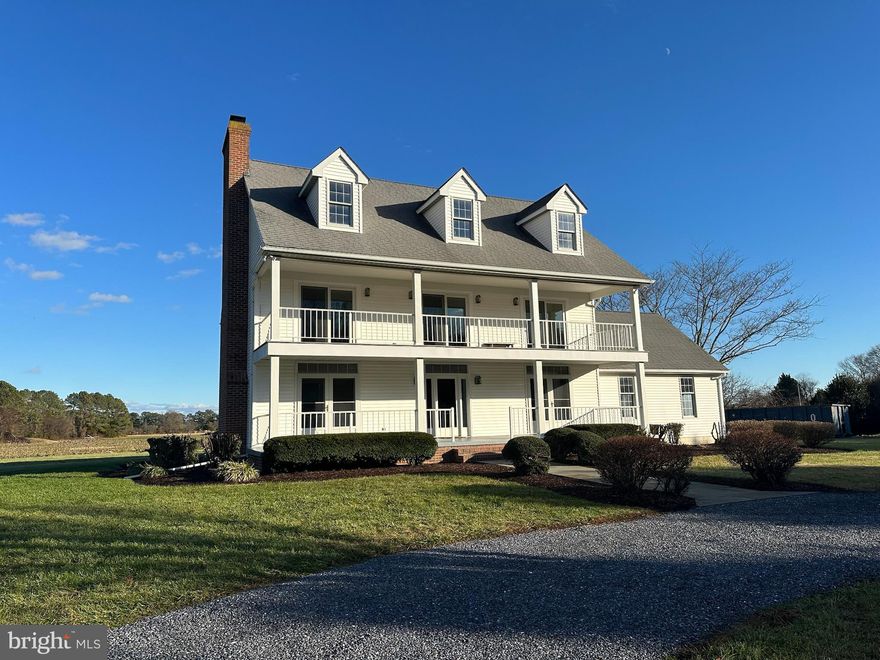 Welcome to the epitome of charm and timeless elegance! This stunning 2-story colonial style home offers an inviting and picturesque facade, complete with double front porches that beckon you to relax and enjoy the surrounding beauty. Nestled in a private yard, the residence boasts a circle driveway that not only enhances the curb appeal but also ensures convenient and elegant entry.

Stepping inside, you'll be greeted by the warmth of refinished hardwood floors adorning the first level, creating a seamless flow and adding a touch of classic sophistication to the entire living space. The carefully updated bathrooms reflect a perfect blend of modern convenience and traditional aesthetics, providing a delightful retreat for your daily routines.

The heart of the home is the living room, where a cozy fireplace takes center stage, inviting you to unwind and create lasting memories. With three generously sized bedrooms, this residence offers flexibility and ample space for families or guests. The primary bedroom, a sanctuary of comfort, features an ensuite bathroom, dressing area w/balcony, its own fireplace and door to front porch, providing a private haven to escape and relax.

Convenience is key with an attached 2-car garage, ensuring easy access and protection for your vehicles. The exterior of the property boasts a well-maintained landscape, offering a perfect balance of greenery and space for outdoor activities.

Situated in proximity to both the charming town of Oxford and the vibrant Easton, this home combines the tranquility of a private residence with the convenience of nearby amenities. Whether you're enjoying the double front porches, basking in the warmth of the living room fireplace, or exploring the beautiful surroundings, this colonial-style gem promises a lifestyle of comfort, luxury, and proximity to the best of what the region has to offer. Welcome home to a perfect blend of classic allure and modern convenience!