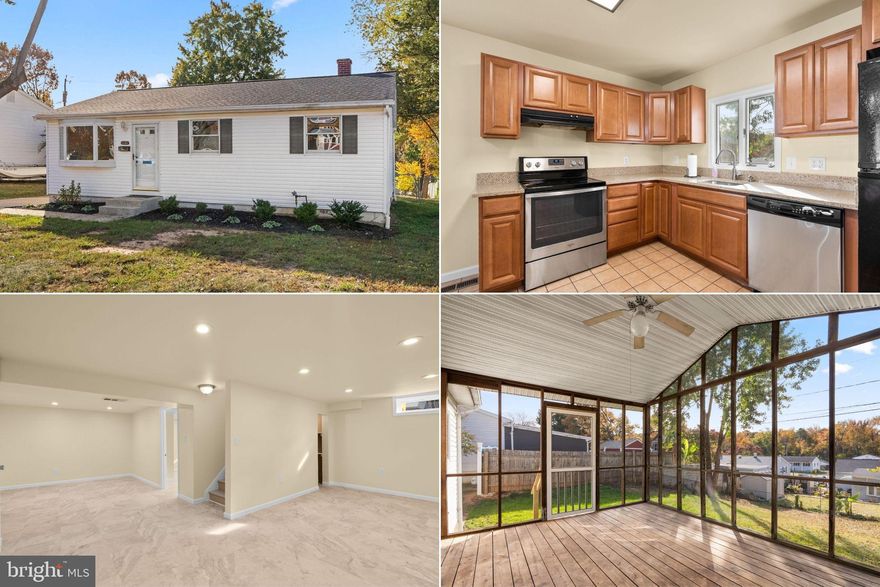 Welcome to this beautifully updated rancher in the heart of Maryland City! This home features a thoughtful layout with plenty of living space and updates throughout. The main level offers a bright living room, updated kitchen with a breakfast bar, and a dining room with a sliding glass door leading to the screened-in deck and out to the spacious fenced backyard — perfect for entertaining, gardening, or relaxing outdoors. Three comfortable bedrooms and an updated full bath complete the main level. The lower level provides even more living space with a large family room, bonus area for a home office, gym, play area, etc, an additional bedroom, a full bath, laundry room, and plenty of storage. Plus, a private driveway provides convenient off-street parking. Recent updates include refinished hardwood floors on the main level, freshly painted throughout, roof - '25, HVAC - '25, HWH - '23  ... offering peace of mind for years to come. Move-in ready and full of charm, this home is the perfect blend of comfort, updates, and convenience!