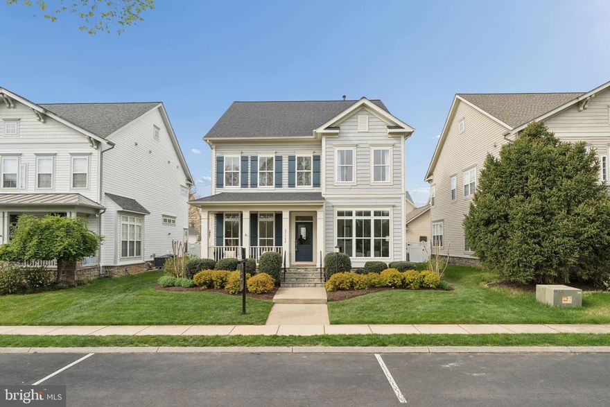 Welcome to this beautifully maintained Miller & Smith Rhapsody in Blue model, complete with a charming front porch and timeless curb appeal. Offering three finished levels, this spacious single-family home features 4 bedrooms, 3.5 baths, and a thoughtfully designed layout ideal for both everyday living and entertaining.
The main level showcases hardwood flooring and new carpet in the living and dining rooms and a bright, inviting family room with a cozy gas fireplace. The well-appointed kitchen is the heart of the home, featuring rich cherry cabinetry, granite countertops, a built-in desk, butler’s pantry, and a sunny breakfast nook enhanced by updated lighting. Hardwood stairs lead to the upper level, where you’ll find comfortable bedrooms and hardwood floors throughout.
The finished walk-up lower level provides exceptional flexibility with a large recreation room, den, full bath, dedicated work/craft stations, and ample storage space.
Step outside to enjoy the fenced and landscaped yard, complete with an irrigation system,  paver patio and pergola—perfect for outdoor gatherings—and easy access to the detached two-car garage.
Recent updates include a new roof (2024) and newer blinds throughout the main level.
Enjoy an amenity-rich community offering multiple pools, tennis and sport courts, parks, trails, a dog park, tot lots, and a scenic pond—all included in the HOA, along with trash/recycling and Verizon Fios. Ideally located near Brambleton Town Center, the library, Hal & Berni Hanson Regional Park, Beaverdam Reservoir, and Brambleton Golf Course, with convenient access to shopping, dining, entertainment, and major commuter routes.
This home truly offers the perfect blend of comfort, convenience, and community living.