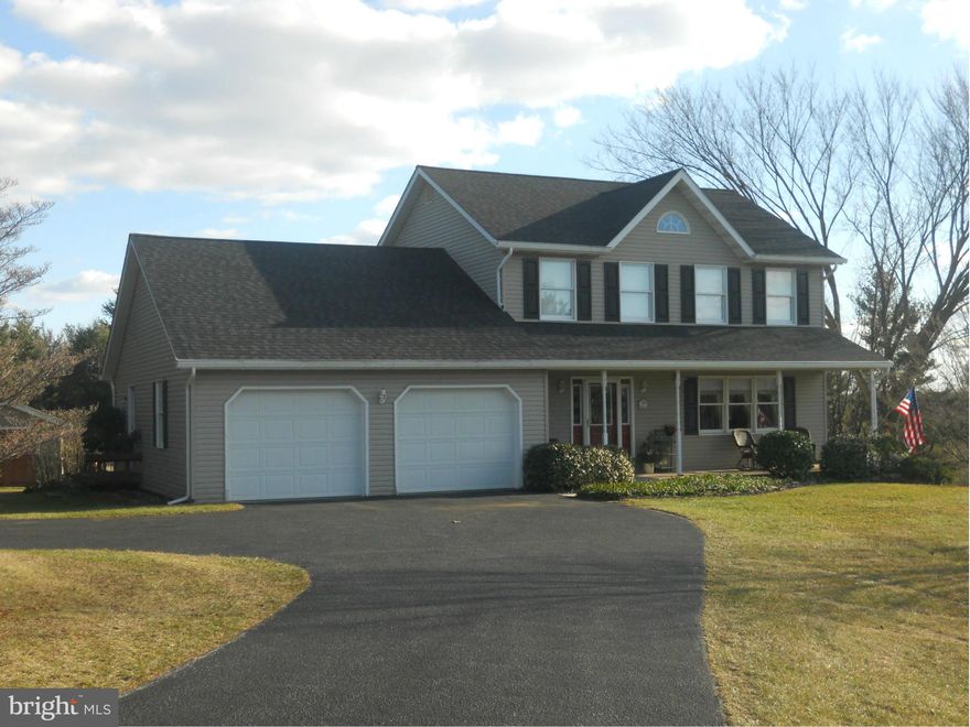 STUNNING colonial located on a private cul de sac.NEW gourmet kitchen with granite counters,stone backsplash & 42" maple cabinets. Updated bathrooms. New roof, skylight, gutters, downspouts, gutter leaf guard and hot water heater. Recent updates include 20x24 deck, 12x16 shed, HVAC unit, radon remediation system and flooring. Main level laundry. GORGEOUS .58 acre lot backs to trees.Two car garage.