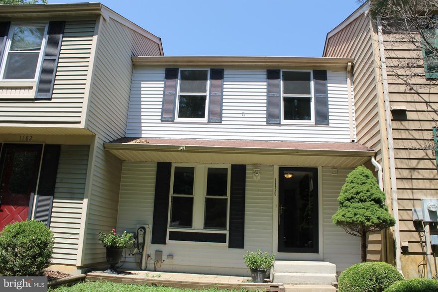 Fully renovated Ulmstead Gardens 3 level townhouse. Freshly painted, new HVAC 2017, upgraded kitchen cabinetry w/soft close drawers, ceramic tile flooring, SS appliances, hardwood flooring on main level and remodeled bathrooms with ceramic tile flooring. Large deck that overlooks wooded area. Fully finished basement with 4th bedroom, full bathroom, utility room with storage and washer/dryer and newer hot water heater and then access to the backyard from the bedroom. This one sparkles! NO PETS