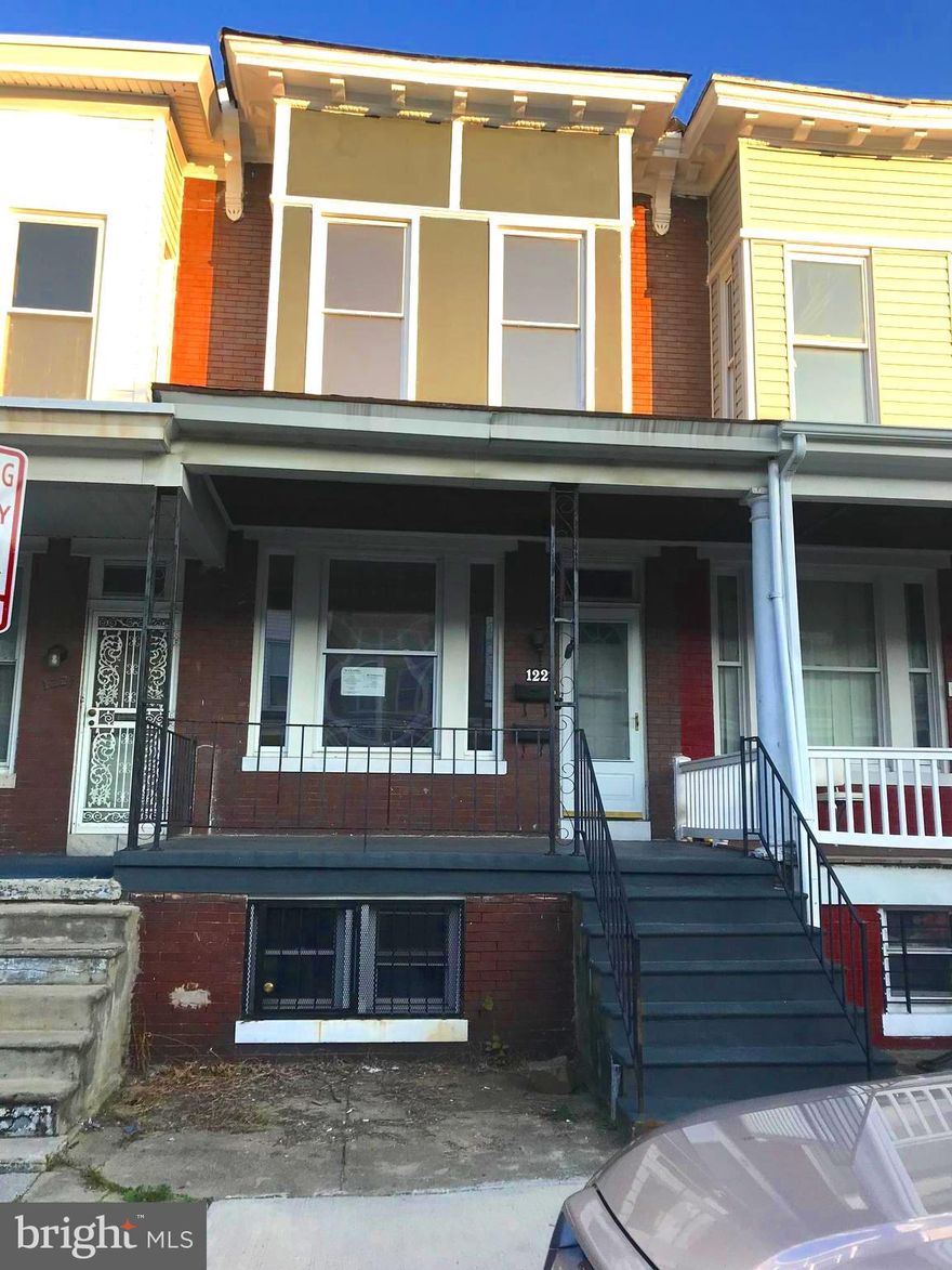 Newly renovated rowhouse . Home has two kitchens .  One kitchen is on the main floor and the second kitchen is on the second level.A separate laundry room at lower level. All new HVAC unit , all new tiled floors and  new fixtures in the bathrooms. Skylight on upper level and lots of light throughout. Yard is completely fenced in , Home has so much more to offer ........