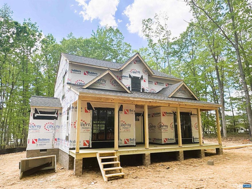 READY FOR ROUGH INS! (4/22) THE NEW AVERY model is now under construction in Louisa! Still time to make selections! The Avery model with upgrades galore! The welcoming front porch boasts a craftsman style front door and shutters, wall lanterns and additional LED lights, black windows on the front of the house, white exterior siding with some shake in three sections and black gutters. The open concept floor plan with laminate flooring in the main levels, great room with ceiling fan, kitchen with 2x8 island, granite counter, stainless appliances, Tier 2 42" wall cabinets, french door leading to the 10x12 deck, mud room with trim package and half bath tucked away from the main living areas. The first floor master with ceiling fan lead to an ensuite bathroom with double bowl vanity, 5' shower, linen closet and walk in closet. The stairs are located off the kitchen to access the 3 bedrooms upstairs including the full bath, laundry room and pull down attic stairs. No HOA or WATER or SEWER Bills. Ask about saving $7,500 in Seller Paid Closing Costs.,Granite Counter,Wood Cabinets