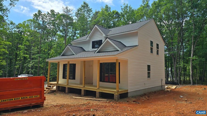 FINISHING UP DRYWALL (5/21) THE NEW AVERY model is now under construction in Louisa! Still time to make selections! The Avery model with upgrades galore! The welcoming front porch boasts a craftsman style front door and shutters, wall lanterns and additional LED lights, black windows on the front of the house, white exterior siding with some shake in three sections and black gutters. The open concept floor plan with laminate flooring in the main levels, great room with ceiling fan, kitchen with 2x8 island, granite counter, stainless appliances, Tier 2 42" wall cabinets, french door leading to the 10x12 deck, mud room with trim package and half bath tucked away from the main living areas. The first floor master with ceiling fan lead to an ensuite bathroom with double bowl vanity, 5' shower, linen closet and walk in closet. The stairs are located off the kitchen to access the 3 bedrooms upstairs including the full bath, laundry room and pull down attic stairs. No HOA or WATER or SEWER Bills. Ask about saving $7,500 in Seller Paid Closing Costs.,Granite Counter,Wood Cabinets