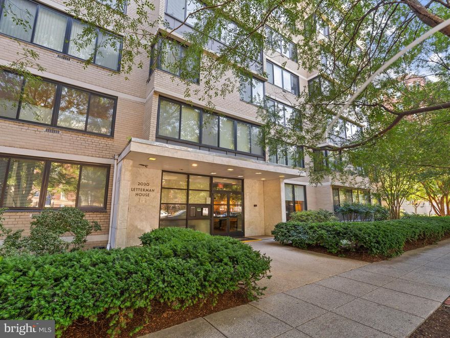 Luxury Meets Location at Letterman House – Rare Top-Floor, Furnished Condo in the Heart of D.C.

Experience elevated city living in this rare top-floor residence at the highly sought-after Letterman House, offering 180-degree panoramic city views and exceptional privacy. Perched above it all, this sun-filled condo features expansive windows that create a bright, airy atmosphere rarely found in urban living.

This vacant, beautifully renovated contemporary condominium is ideal for both everyday living and entertaining. The thoughtfully designed layout offers impressive storage space, a true luxury in Washington, D.C. condos.
The home includes  brand-new modern furnishings and housewares package featuring a Hardwood Artisans standing desk Murphy bed, stylish décor, and a fully equipped kitchen all available  offering a turnkey opportunity for immediate occupancy or investment.


Enjoy exceptional value with ALL utilities included in the condo fee, along with premium building amenities such as:

Seasonal outdoor swimming pool

Indoor parking space

Full-service front desk concierge

The location is truly unbeatable, just steps from George Washington University, the World Bank, IMF, the White House, and the National Mall. World-class dining, shopping, entertainment, and Metro access are right outside your door.

Perfect for professionals, students, or investors, this top-floor residence delivers the ultimate combination of modern comfort, convenience, prestige, and location.

Don’t miss this rare opportunity to own a furnished, top-floor condo with panoramic views in one of Washington, D.C.’s most vibrant and desirable neighborhoods.