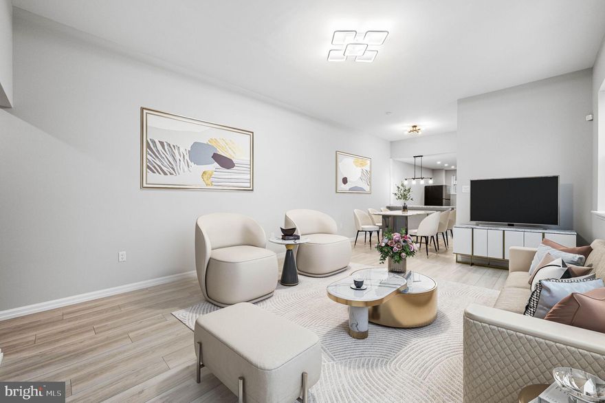 Welcome home to this newly renovated 4-bedroom, 2-bathroom home. This corner lot home offers ample living space in the heart of Olney.  As you enter you are greeted by brand new luxury vinyl flooring running throughout the open layout featuring a bright kitchen with stainless steel appliances, granite countertops and ample counter space and cabinets, making cooking a joy.  Upstairs you will find 4 bedrooms and 2 full baths - the ideal layout! The finished basement adds additional living space, perfect for a den, playroom, office space, or whatever fits your needs. A brand new HVAC system provides the new buyer with peace of mind for many years to come.